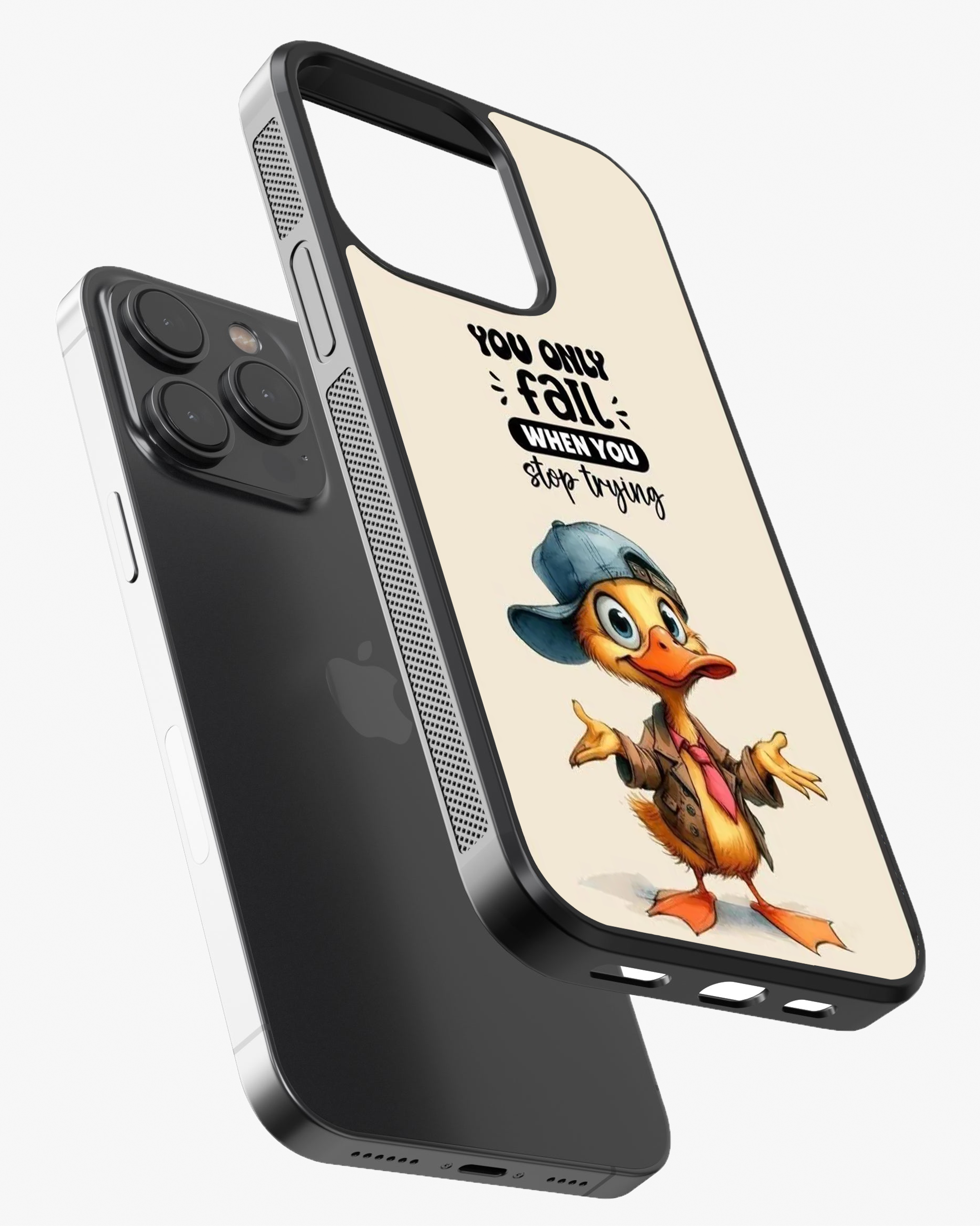 Quacky Printed Glass Case