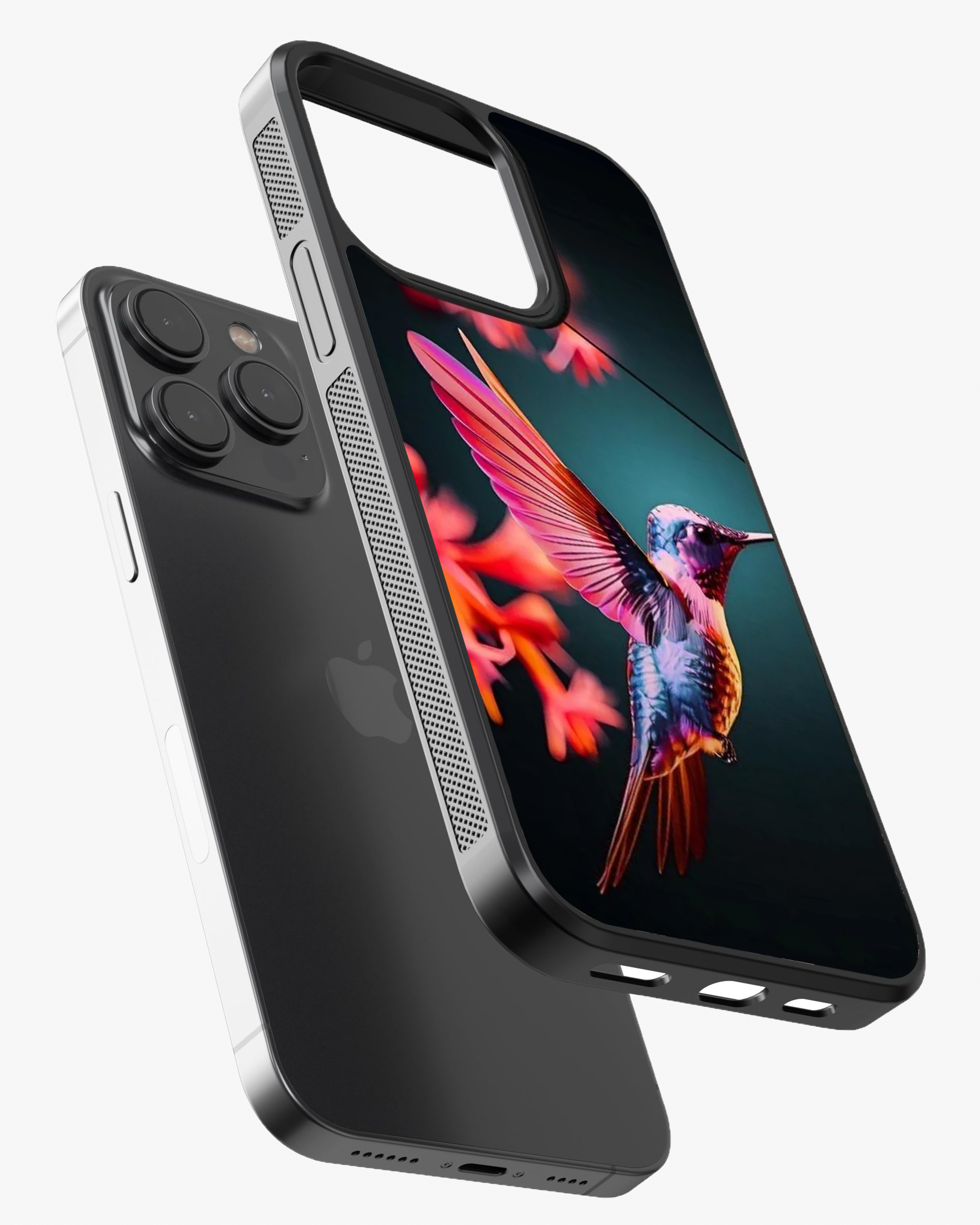 Bird Printed Glass Case