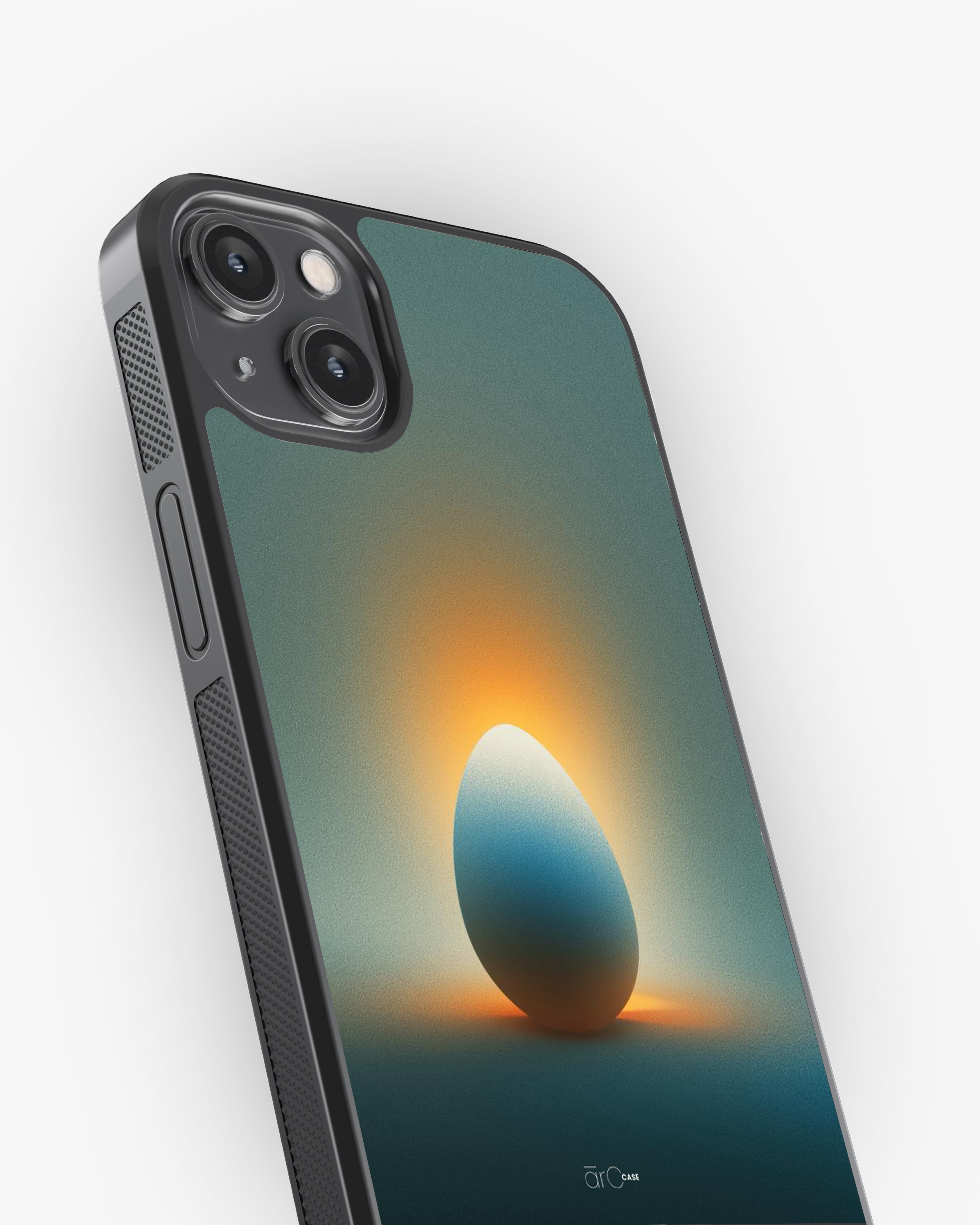 Golden Glow Egg – Minimal Abstract Aesthetic Premium Case Cover Glass Case