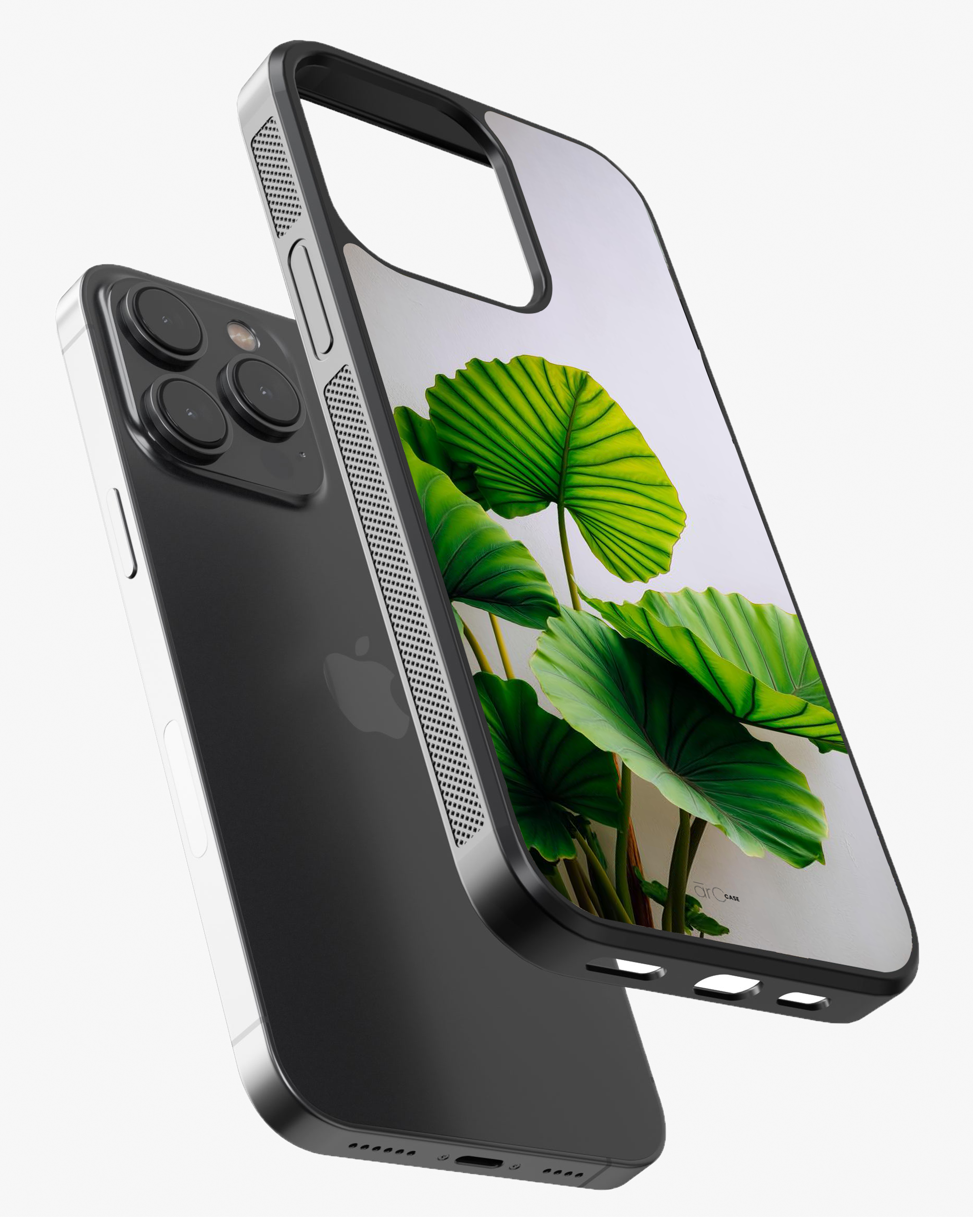 Verdant Calm – Green Leaf Aesthetic Case Cover Glass Case