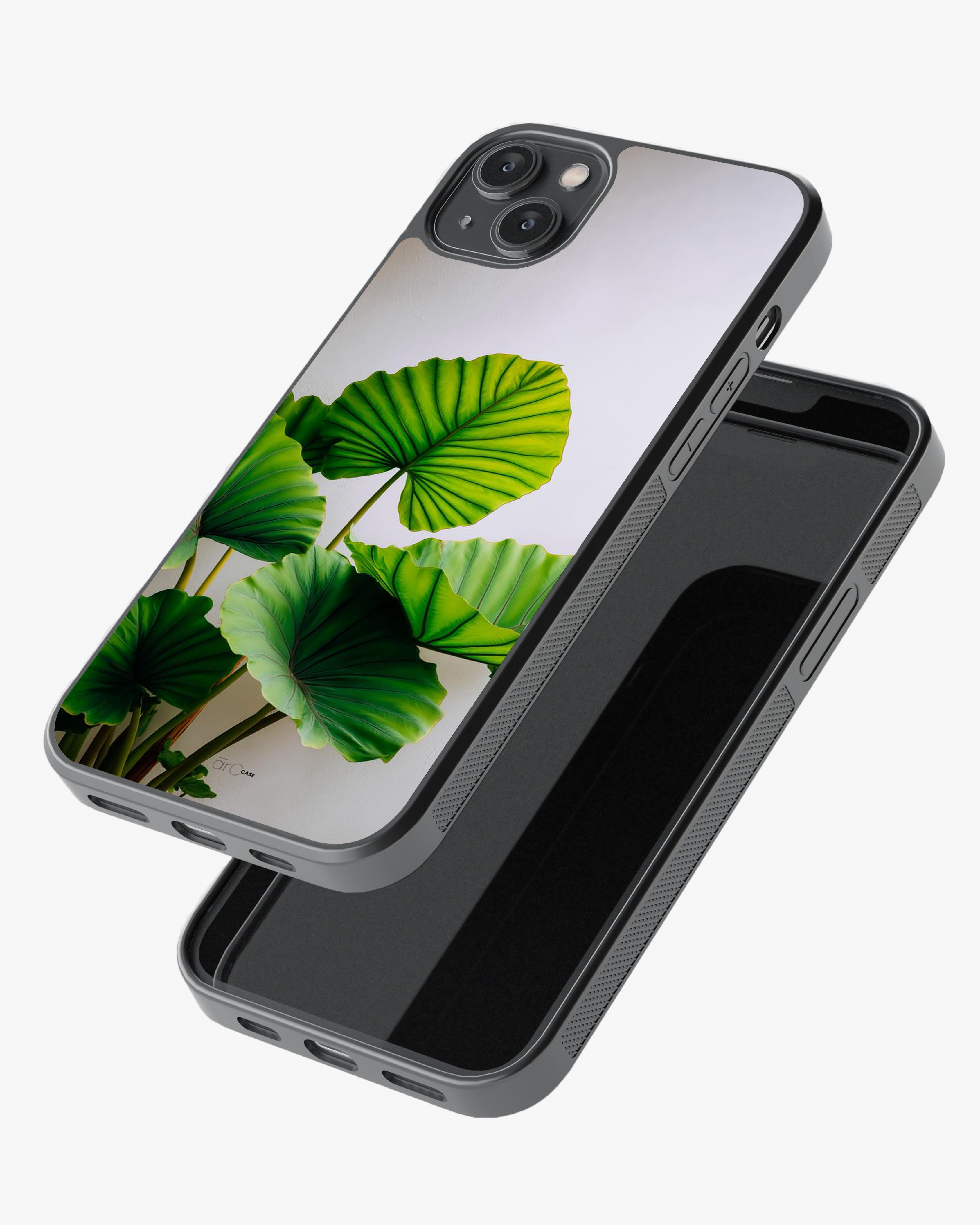 Verdant Calm – Green Leaf Aesthetic Case Cover Glass Case