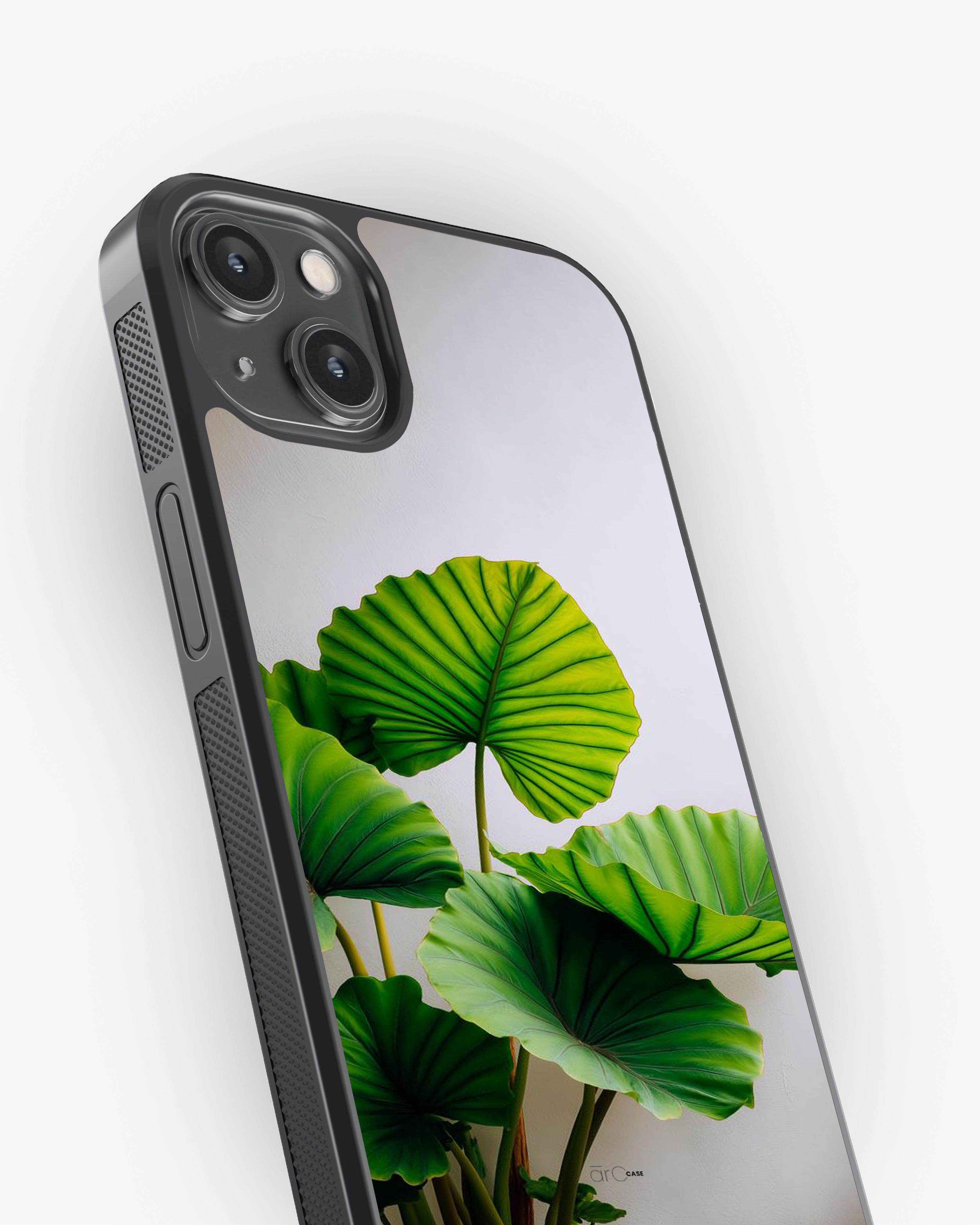 Verdant Calm – Green Leaf Aesthetic Case Cover Glass Case