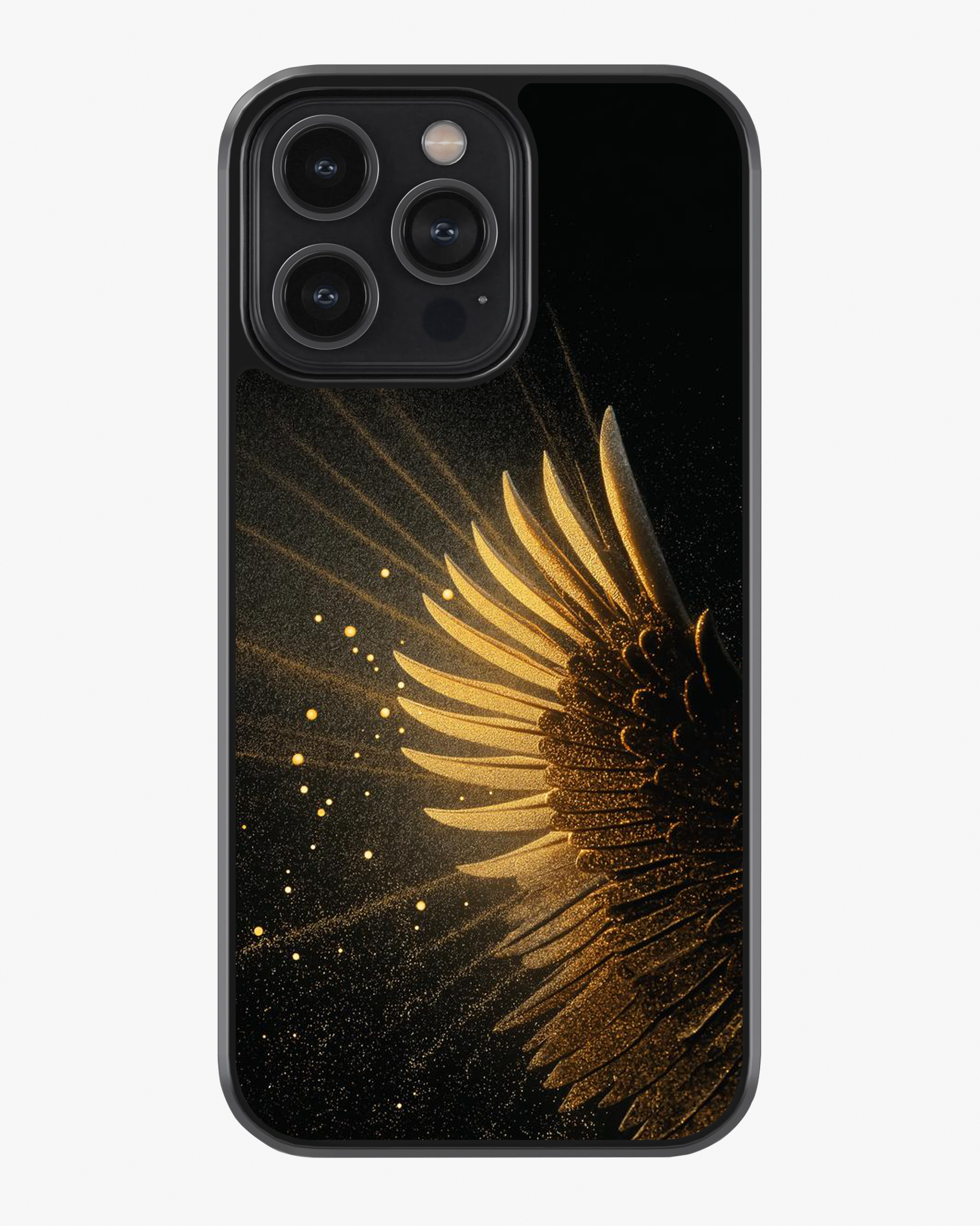 Golden Radiance – Luxury Abstract Case Cover Glass Case