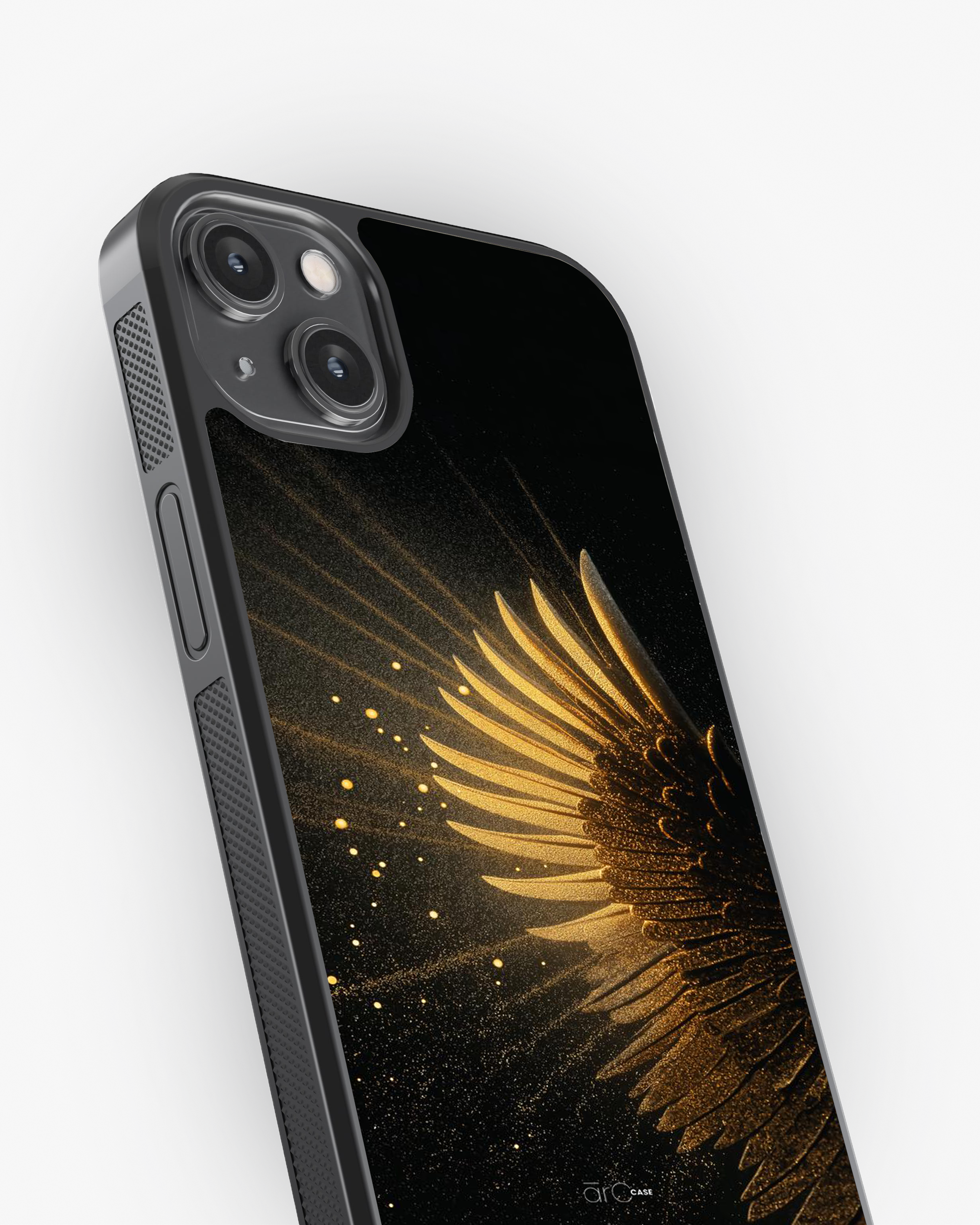 Golden Radiance – Luxury Abstract Case Cover Glass Case