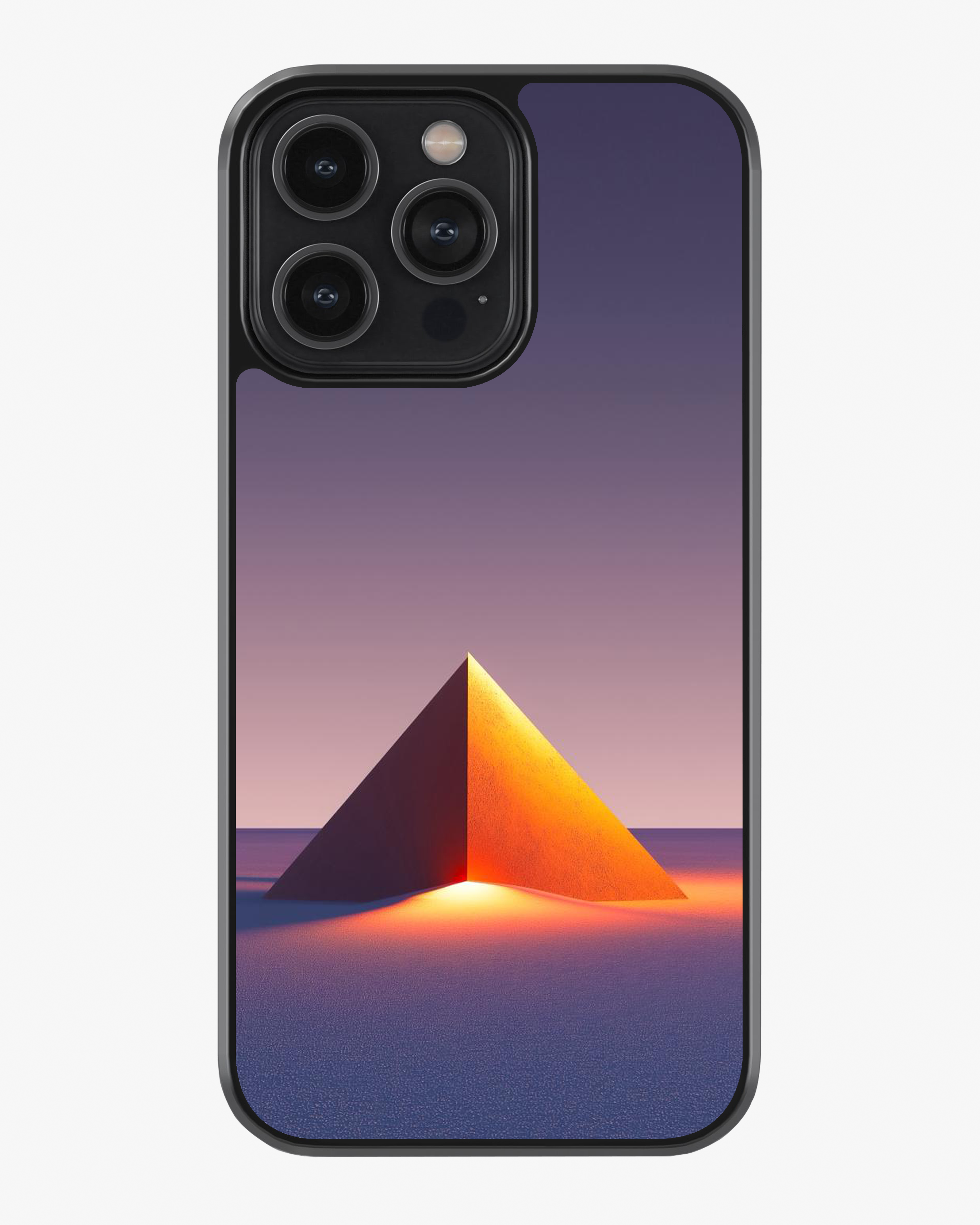 Luminous Pyramid – Modern Aesthetic Case Cover Glass Case