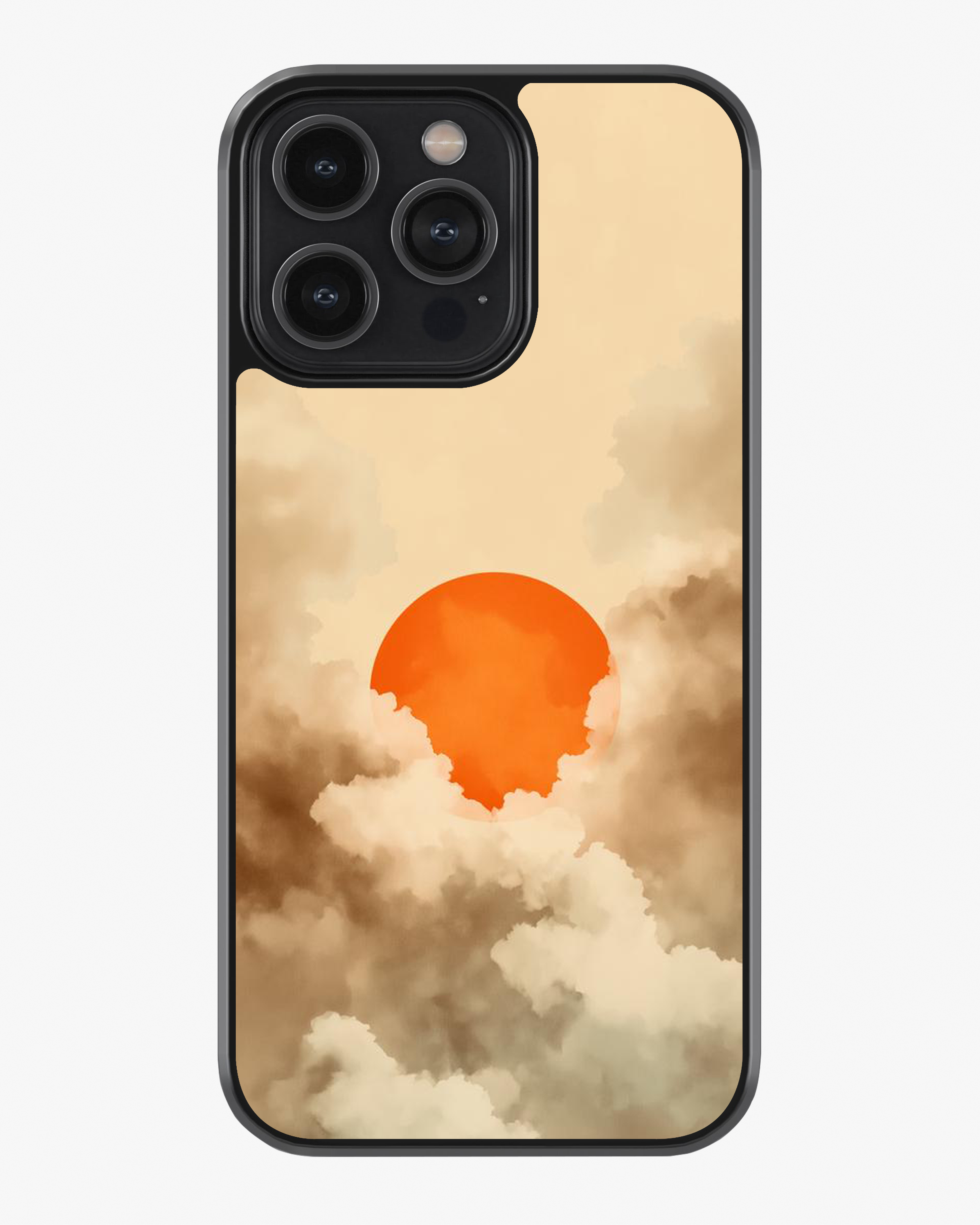 Burning Sun – Cloudscape Aesthetic Case Cover Glass Case