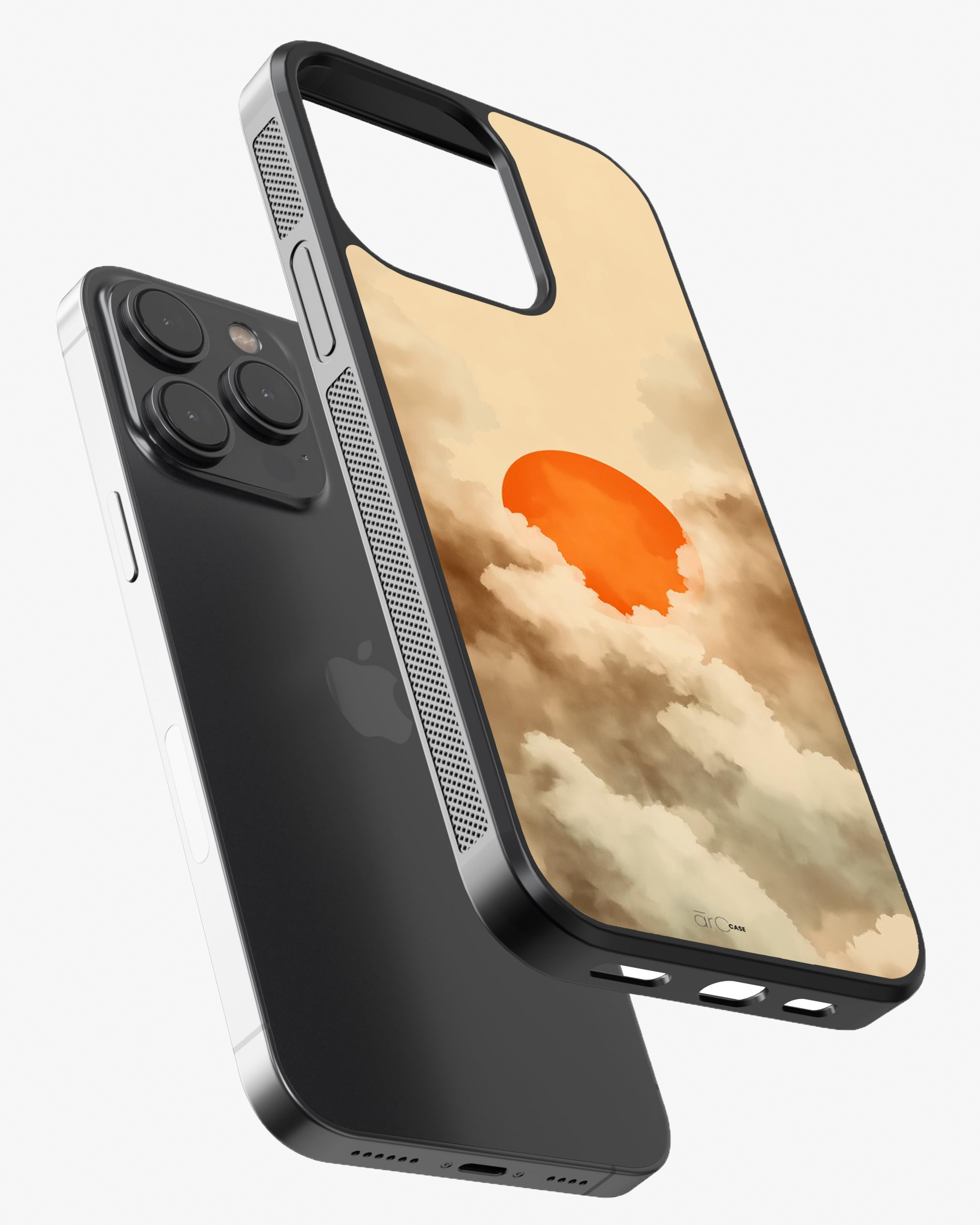 Burning Sun – Cloudscape Aesthetic Case Cover Glass Case