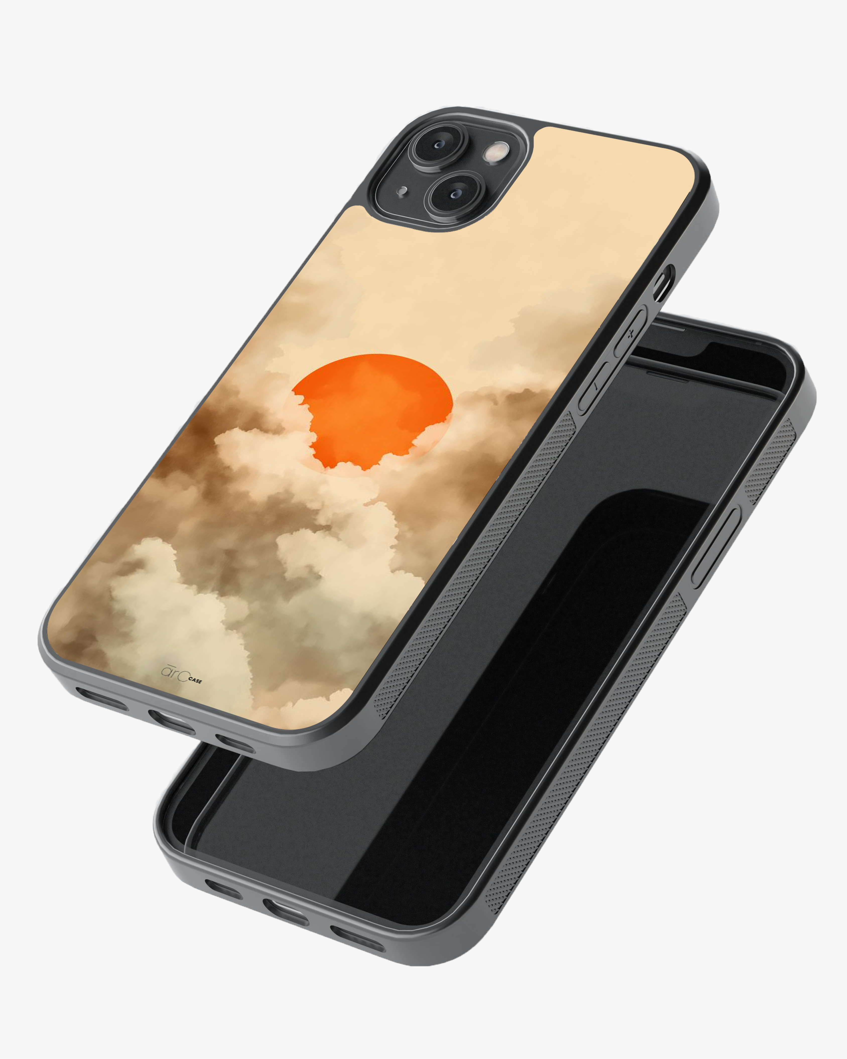 Burning Sun – Cloudscape Aesthetic Case Cover Glass Case