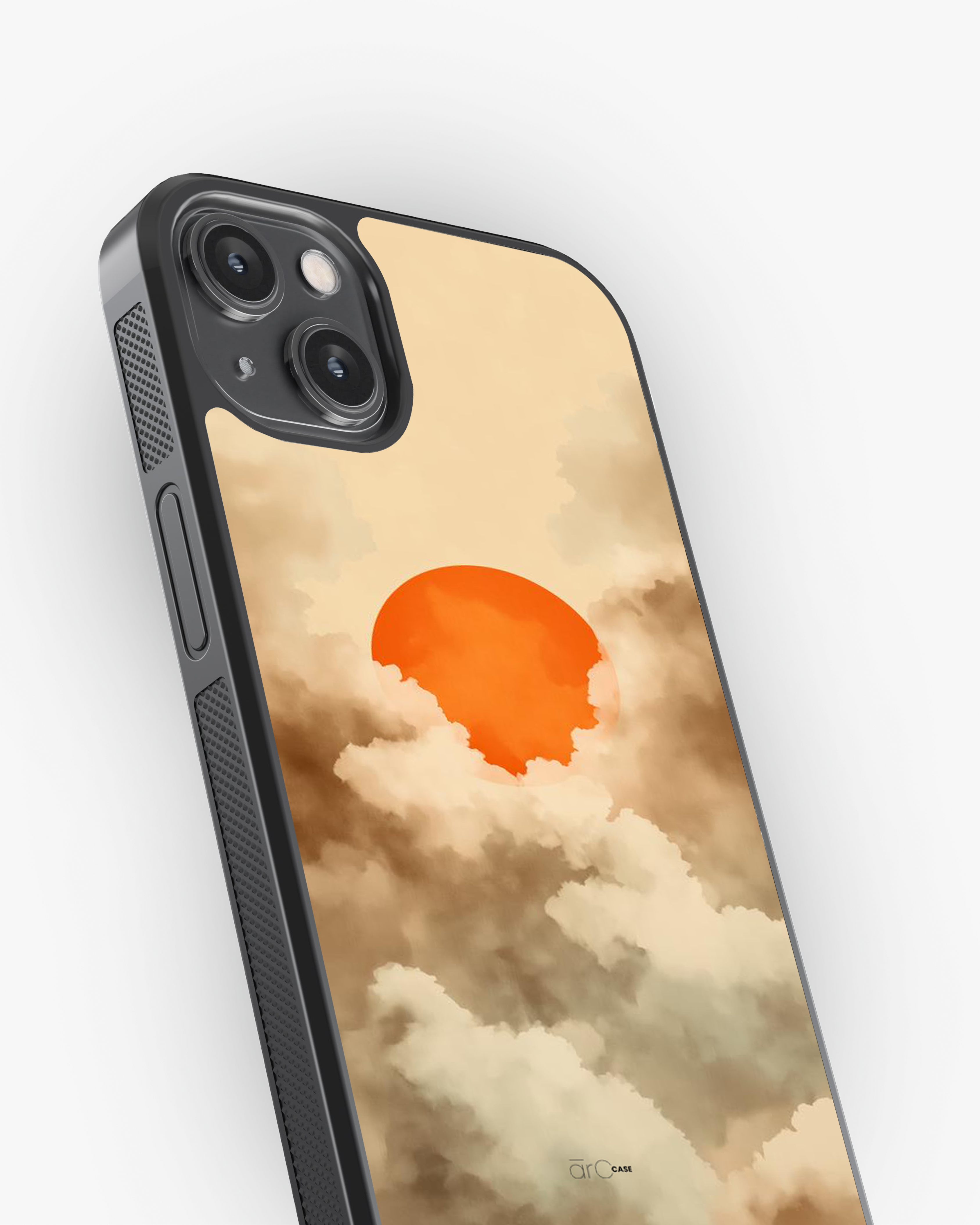Burning Sun – Cloudscape Aesthetic Case Cover Glass Case