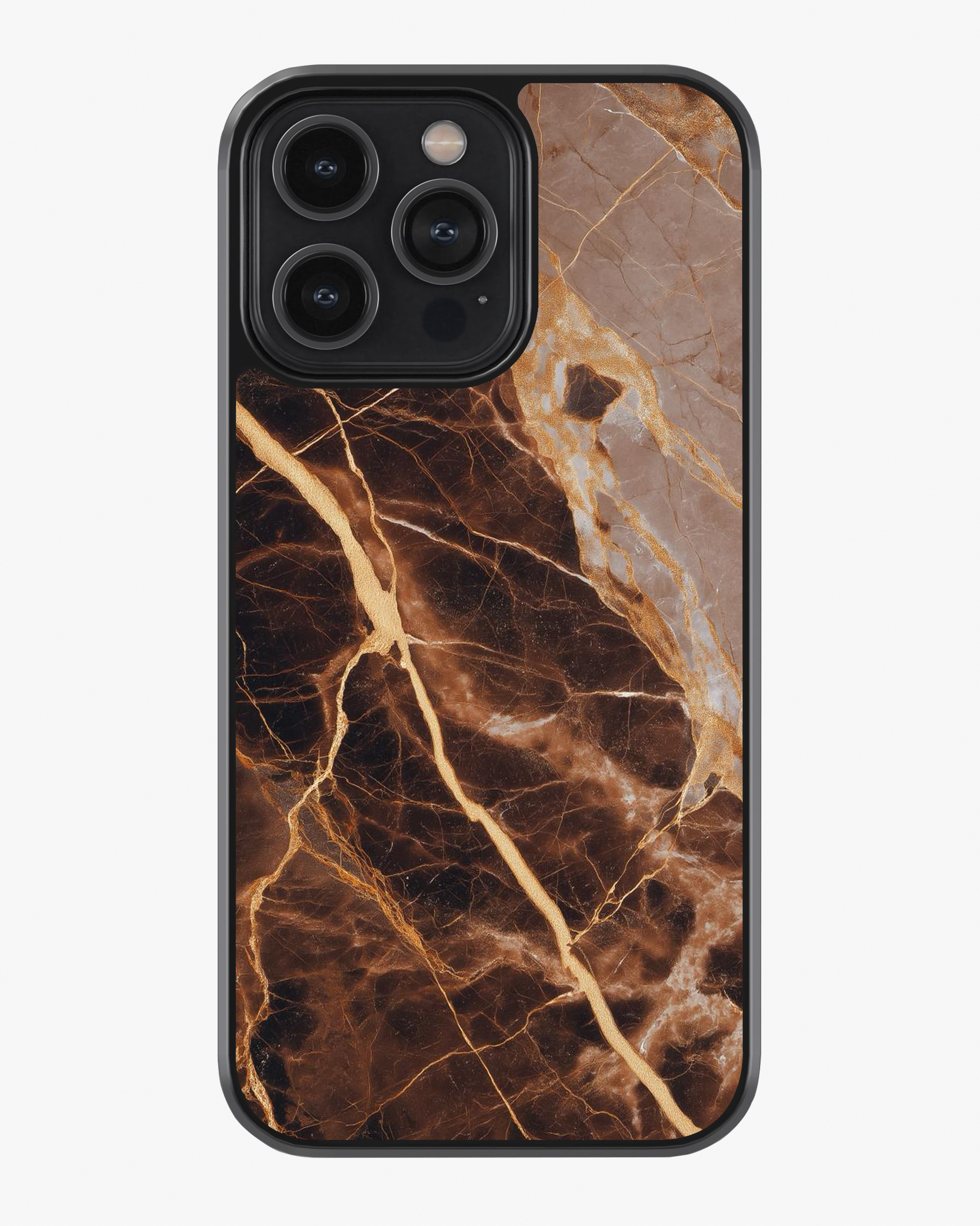 Royal Noir Marble – Gold Vein Case Cover Glass Case