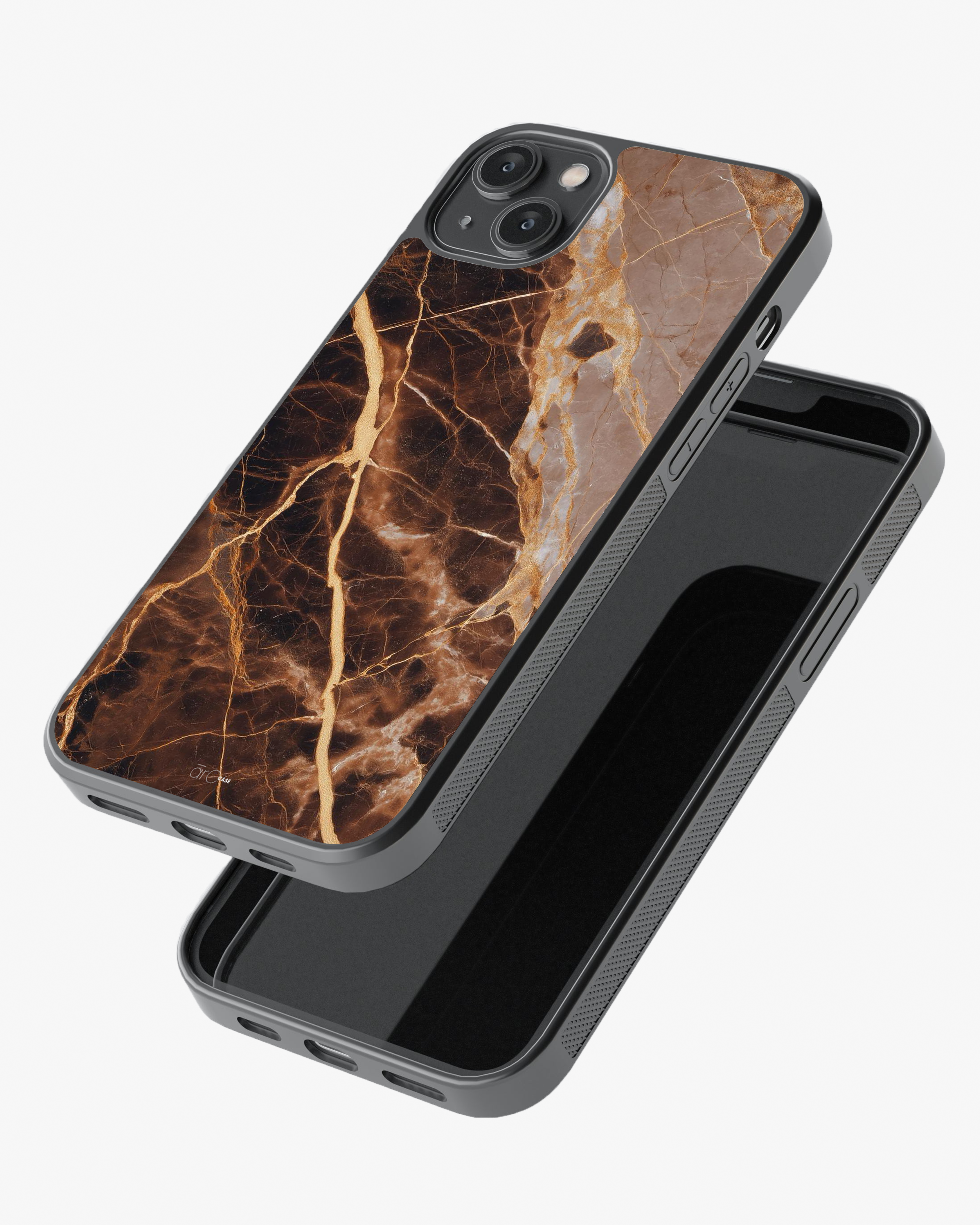 Royal Noir Marble – Gold Vein Case Cover Glass Case
