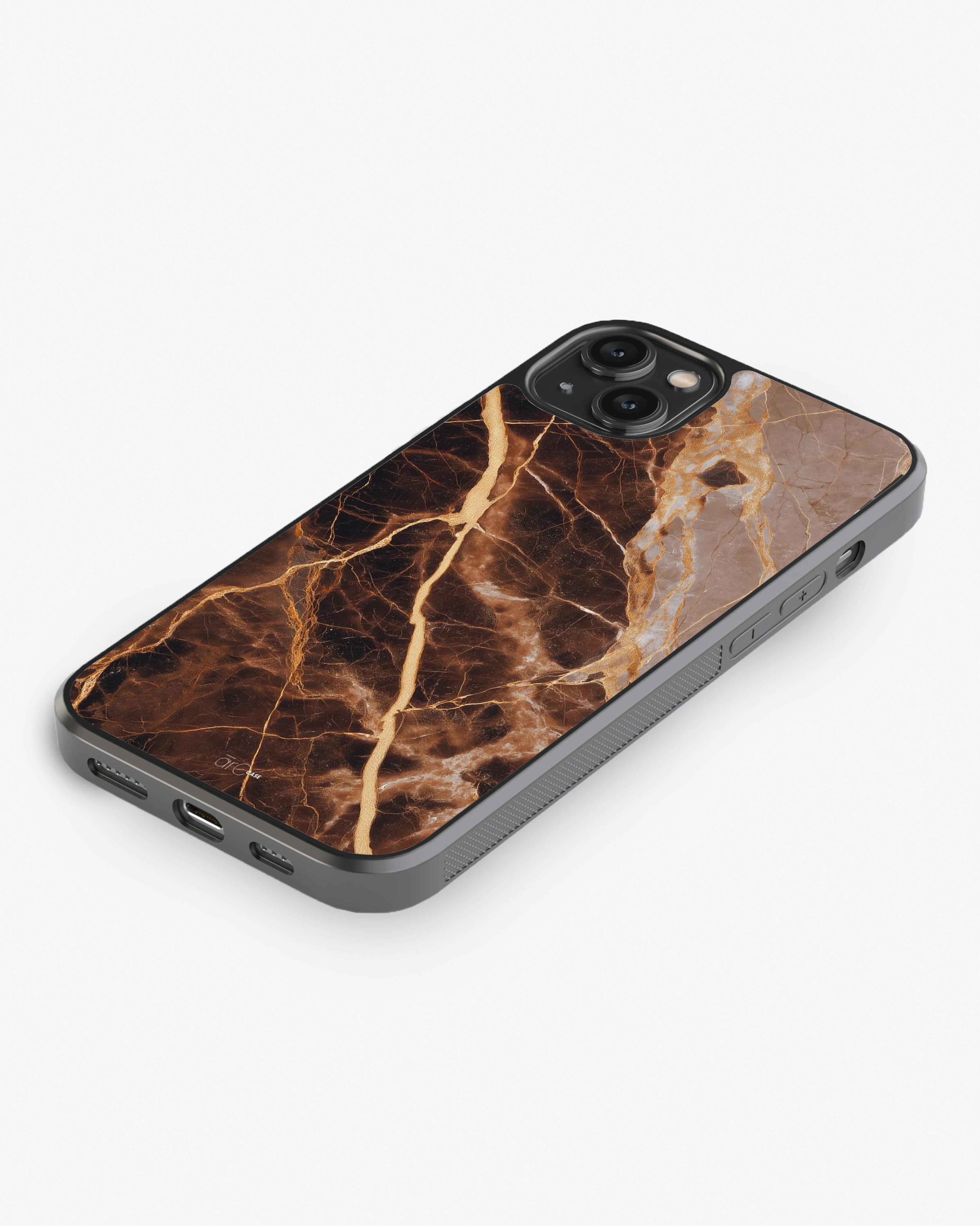 Royal Noir Marble – Gold Vein Case Cover Glass Case