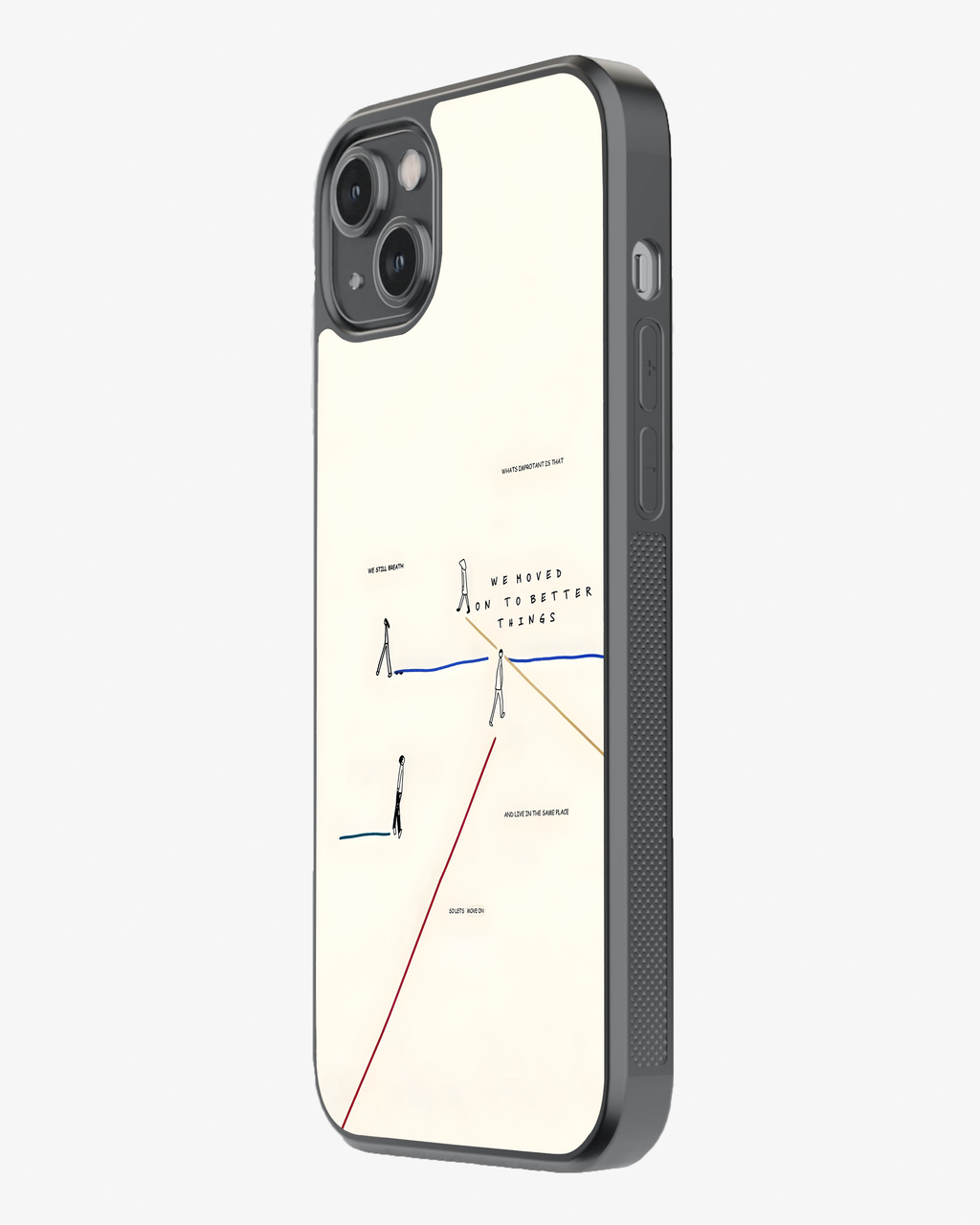 Aesthetic Minimal Line  Phone Glass Case