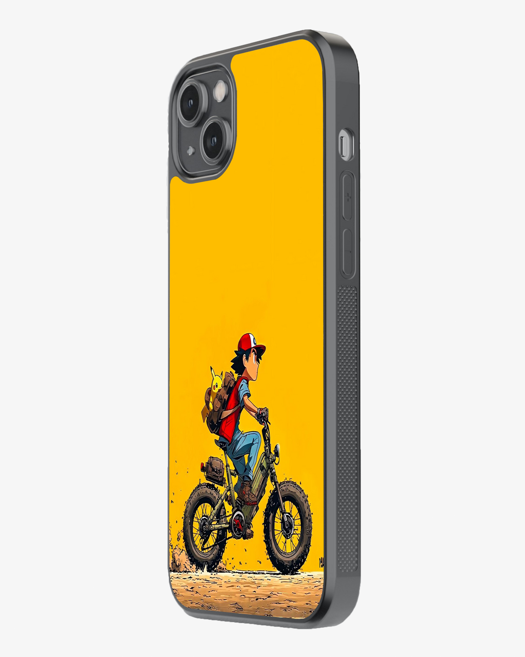 Pikachu & Rider Adventure Phone  Cover Glass Case