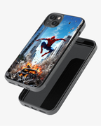 Action Superhero Explosion Mobile Cover Glass Case