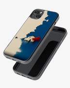 Calm Lake & Red Tree Art phone Cover Glass Case