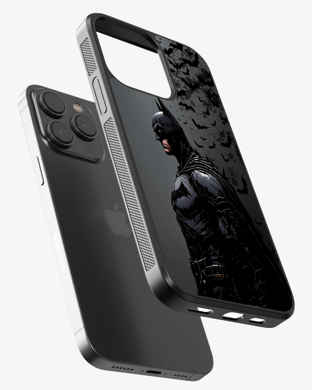 Shadow Knight with Bats Phone Cover Glass Case