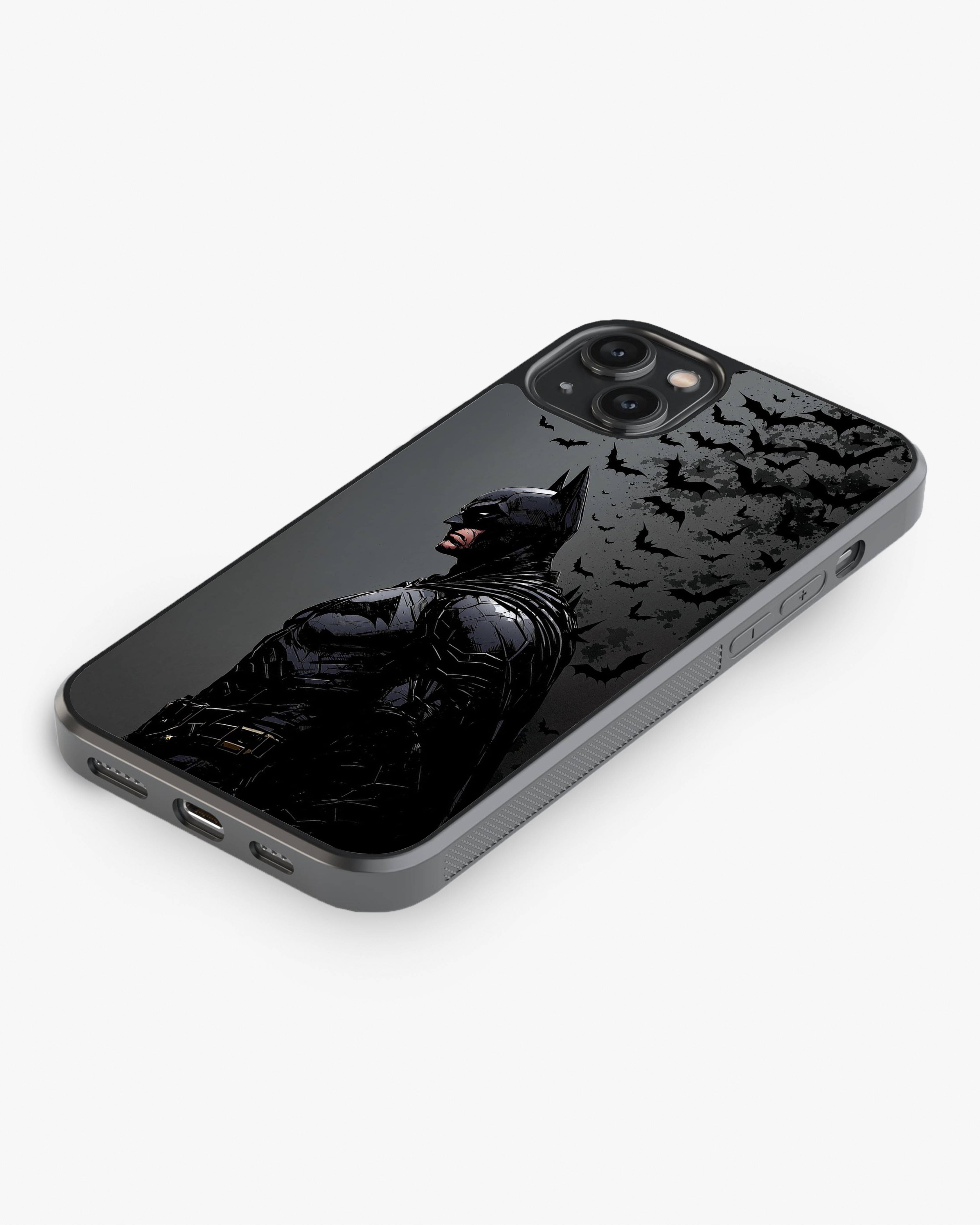 Shadow Knight with Bats Phone Cover Glass Case