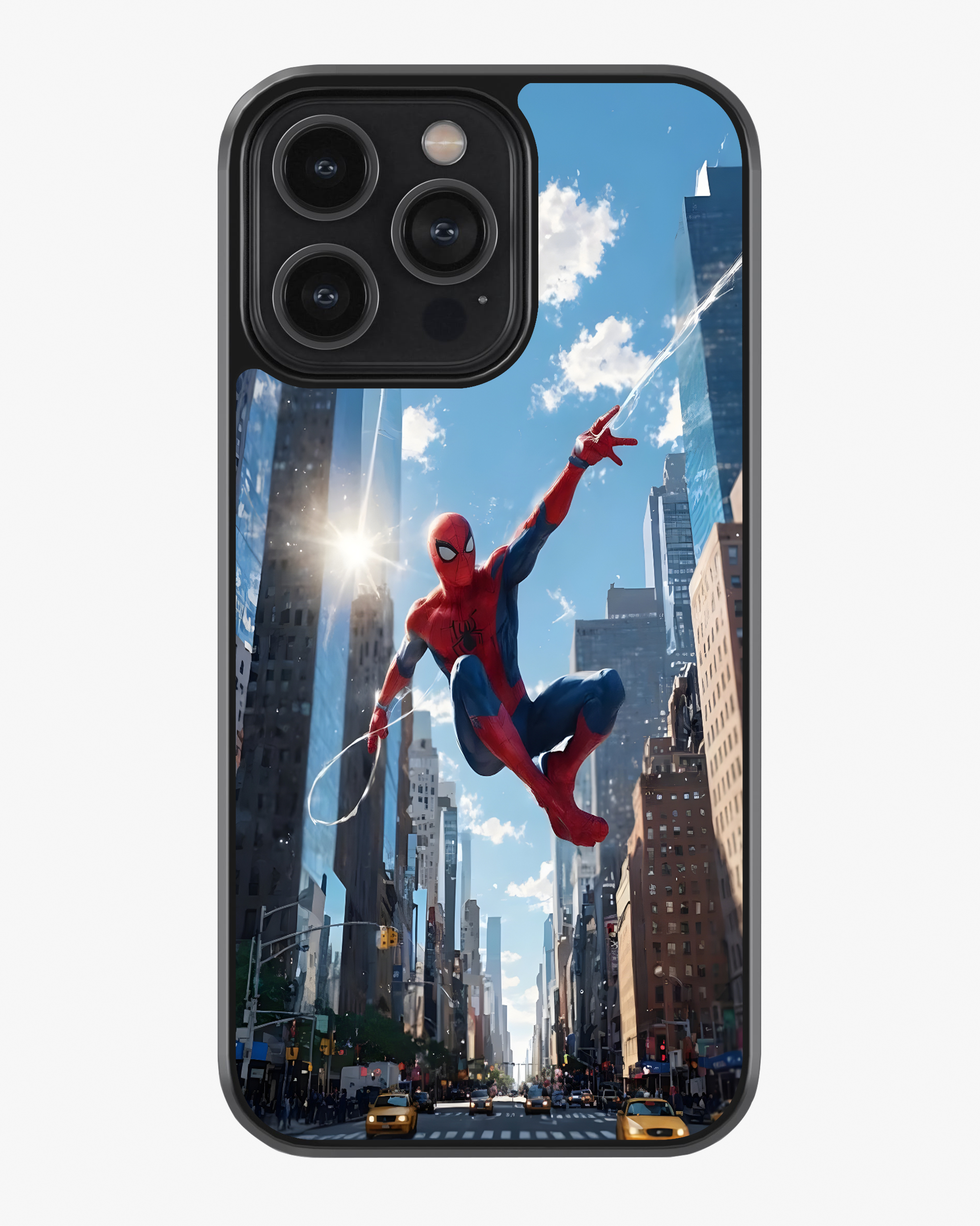 Spiderman City Swing Mobile Cover Glass Case