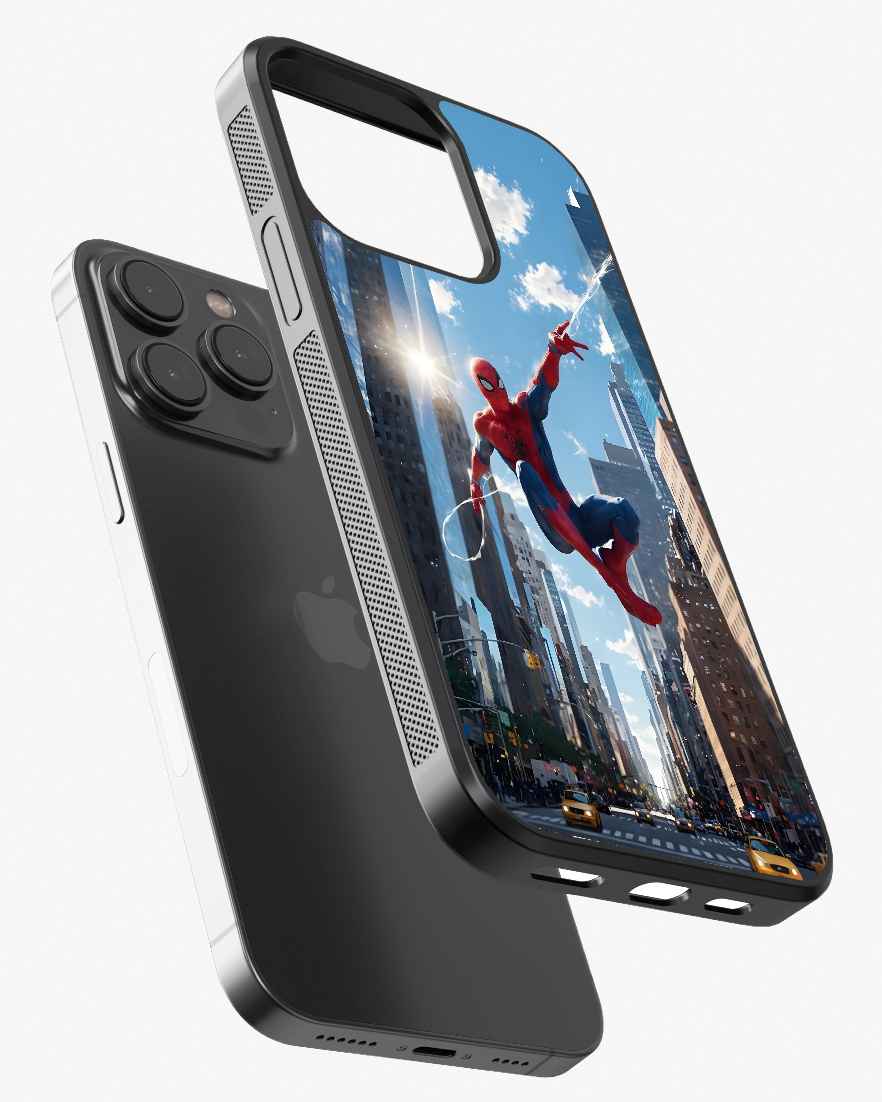 Spiderman City Swing Mobile Cover Glass Case