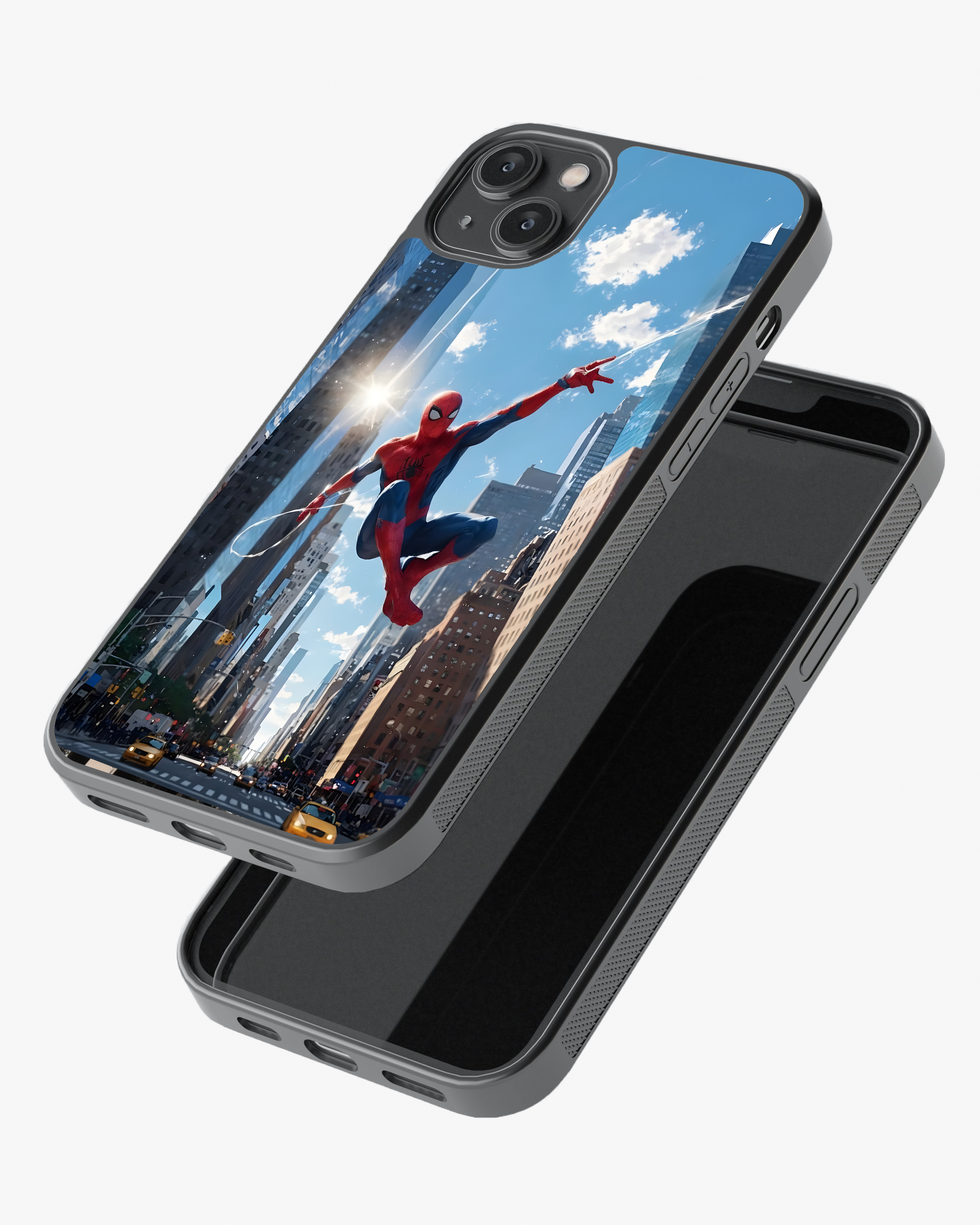 Spiderman City Swing Mobile Cover Glass Case