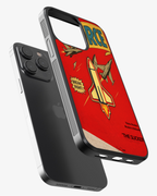 Comic Style Rocket Phone Cover Glass Case