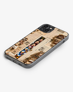 Cartoon Squad Peeking Through the Door Phone Cover Glass Case