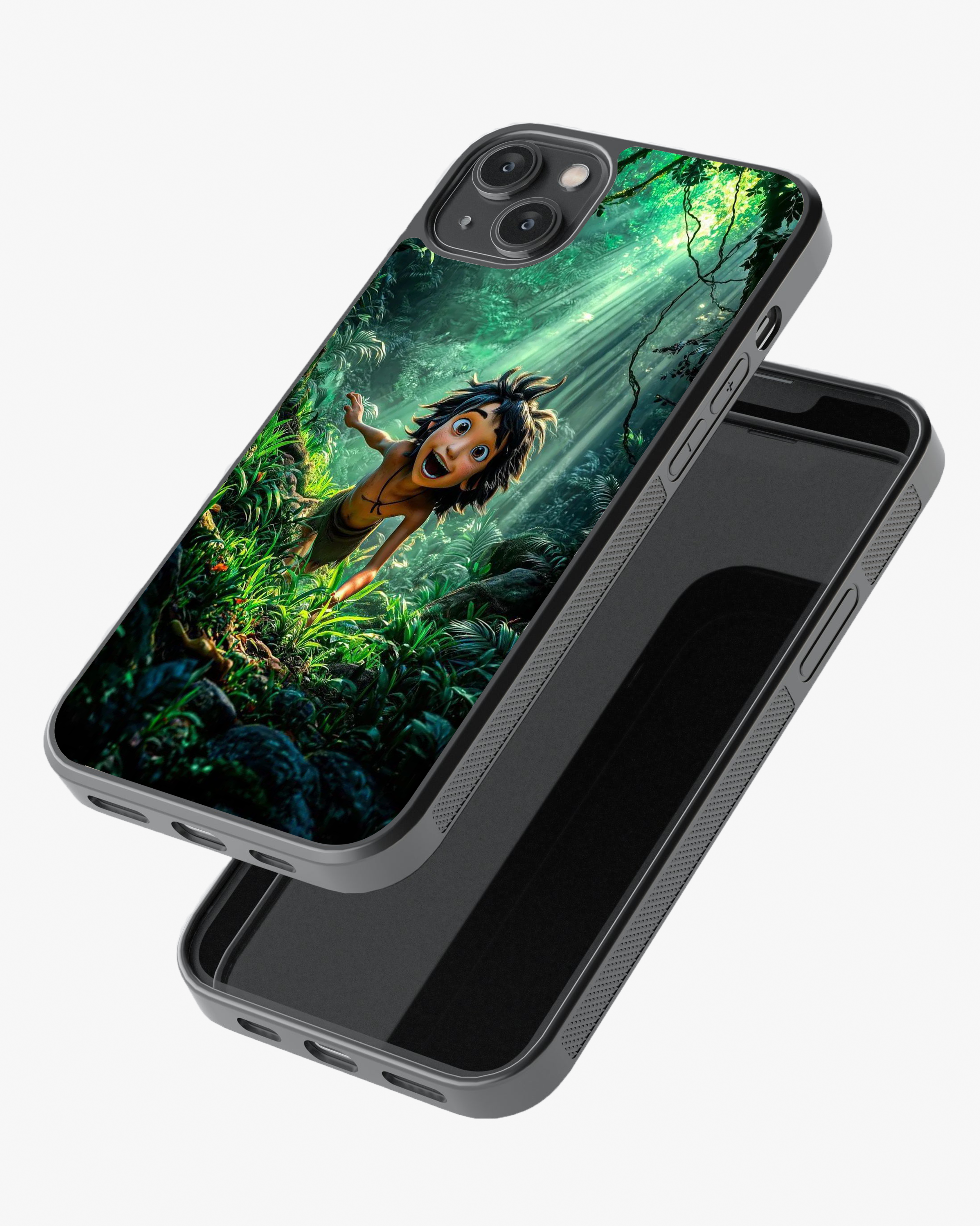 Jungle Adventure Boy Phone Cover Glass Case