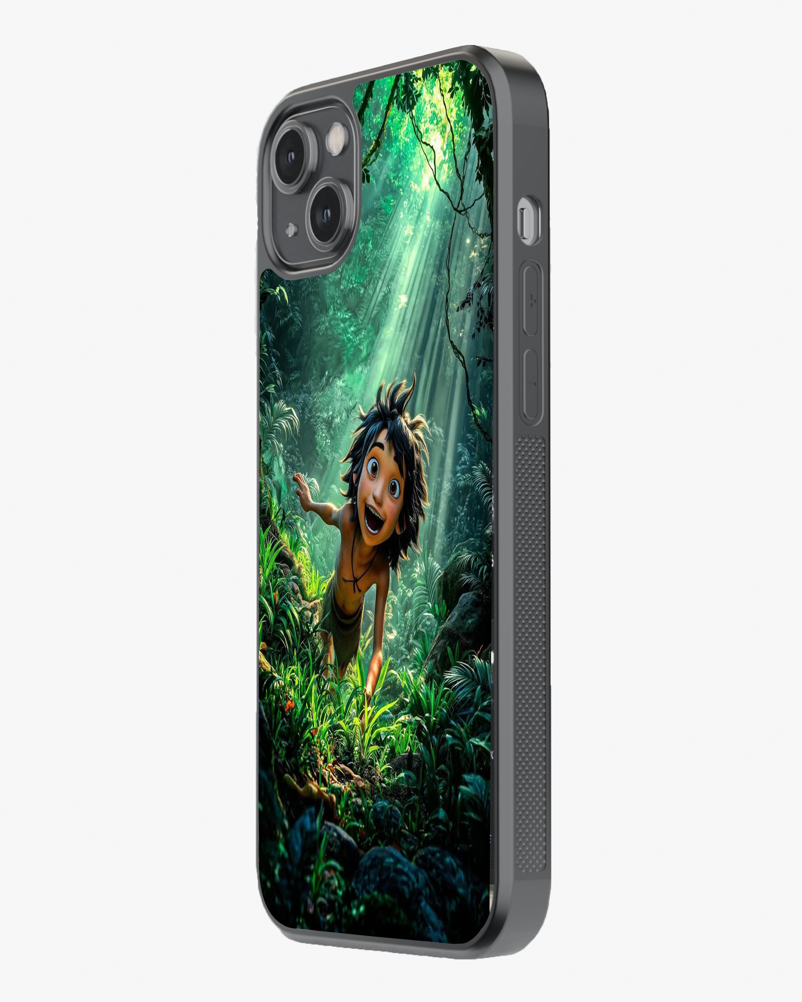 Jungle Adventure Boy Phone Cover Glass Case