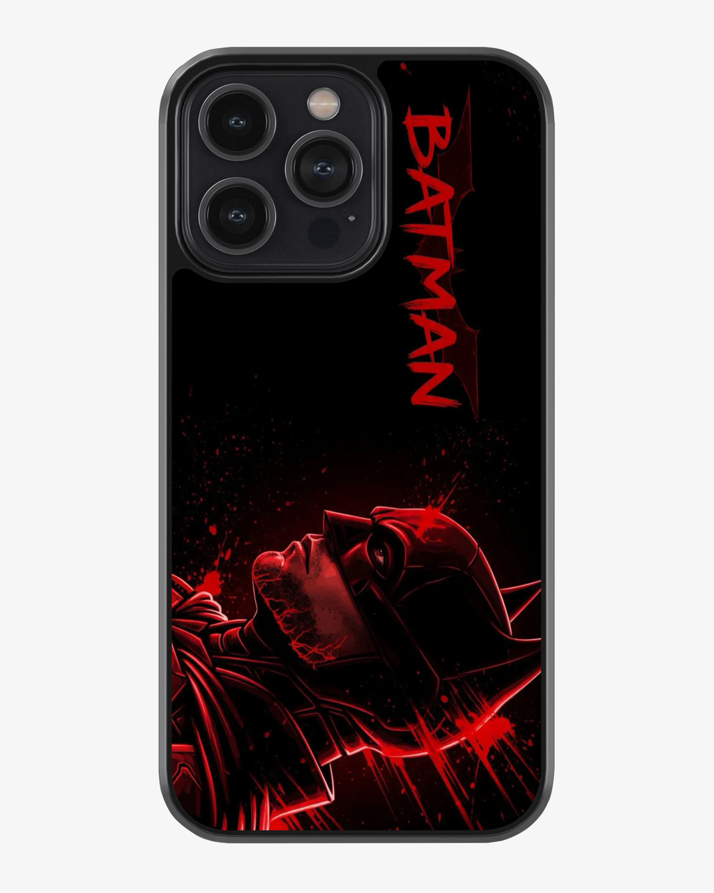 Dark Masked Hero Red Edition Phone Cover Glass Case