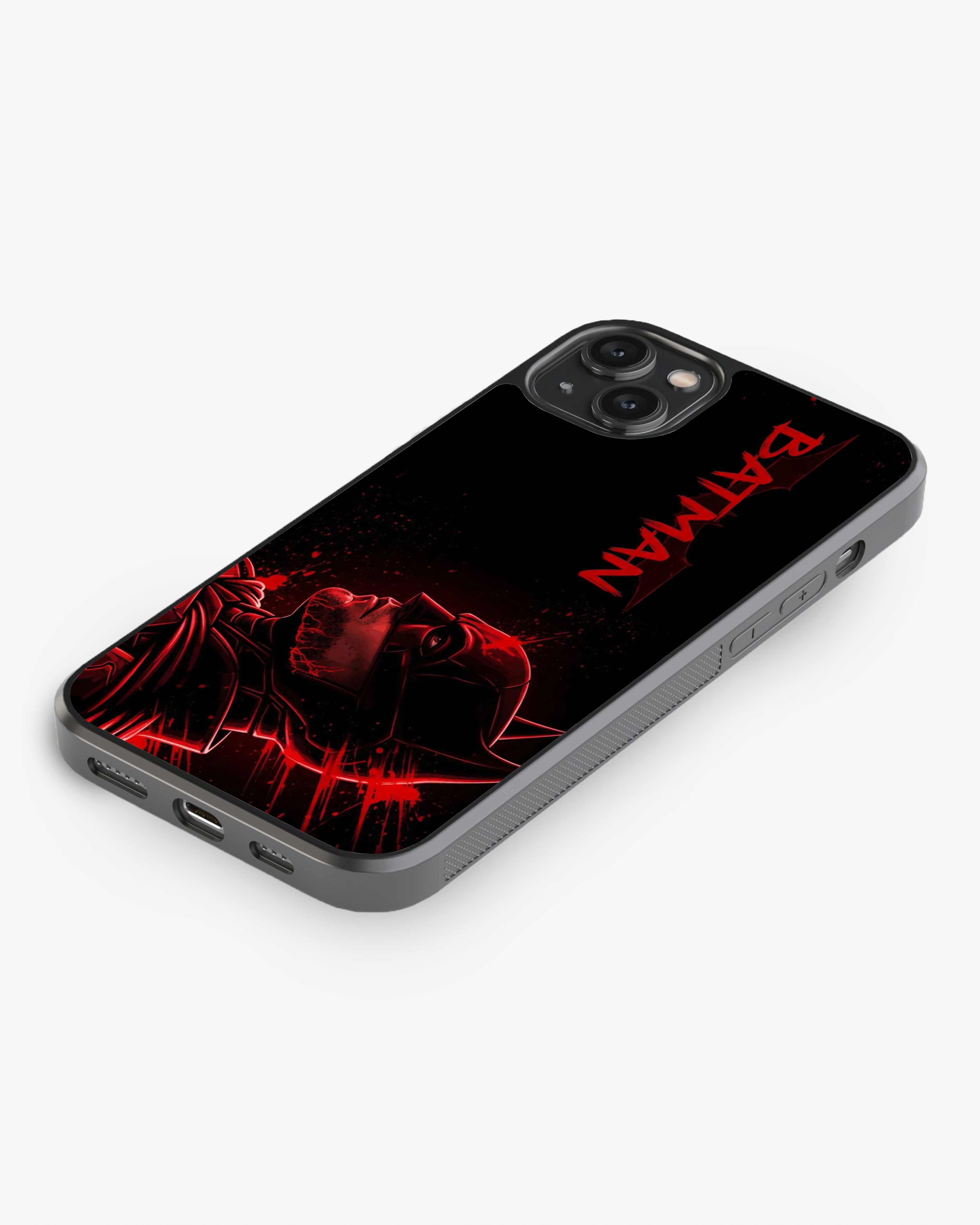 Dark Masked Hero Red Edition Phone Cover Glass Case
