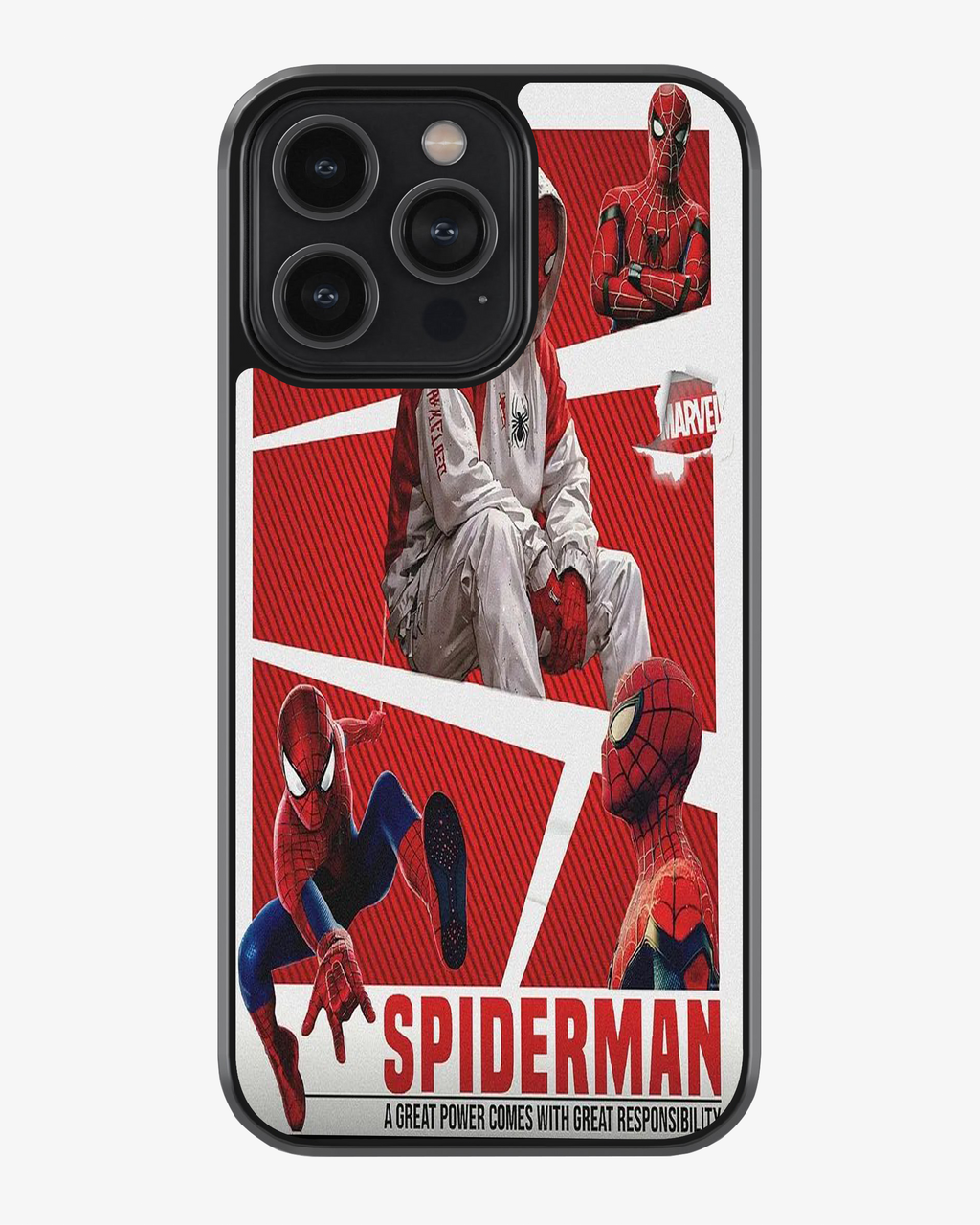 Spider-Man Mobile Back Cover – Stylish Superhero Edition Glass Case