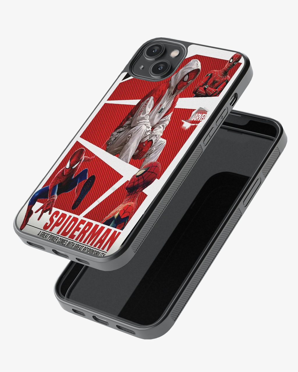 Spider-Man Mobile Back Cover – Stylish Superhero Edition Glass Case