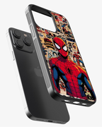 Spider-Man Vintage Comic Art  Glass Case