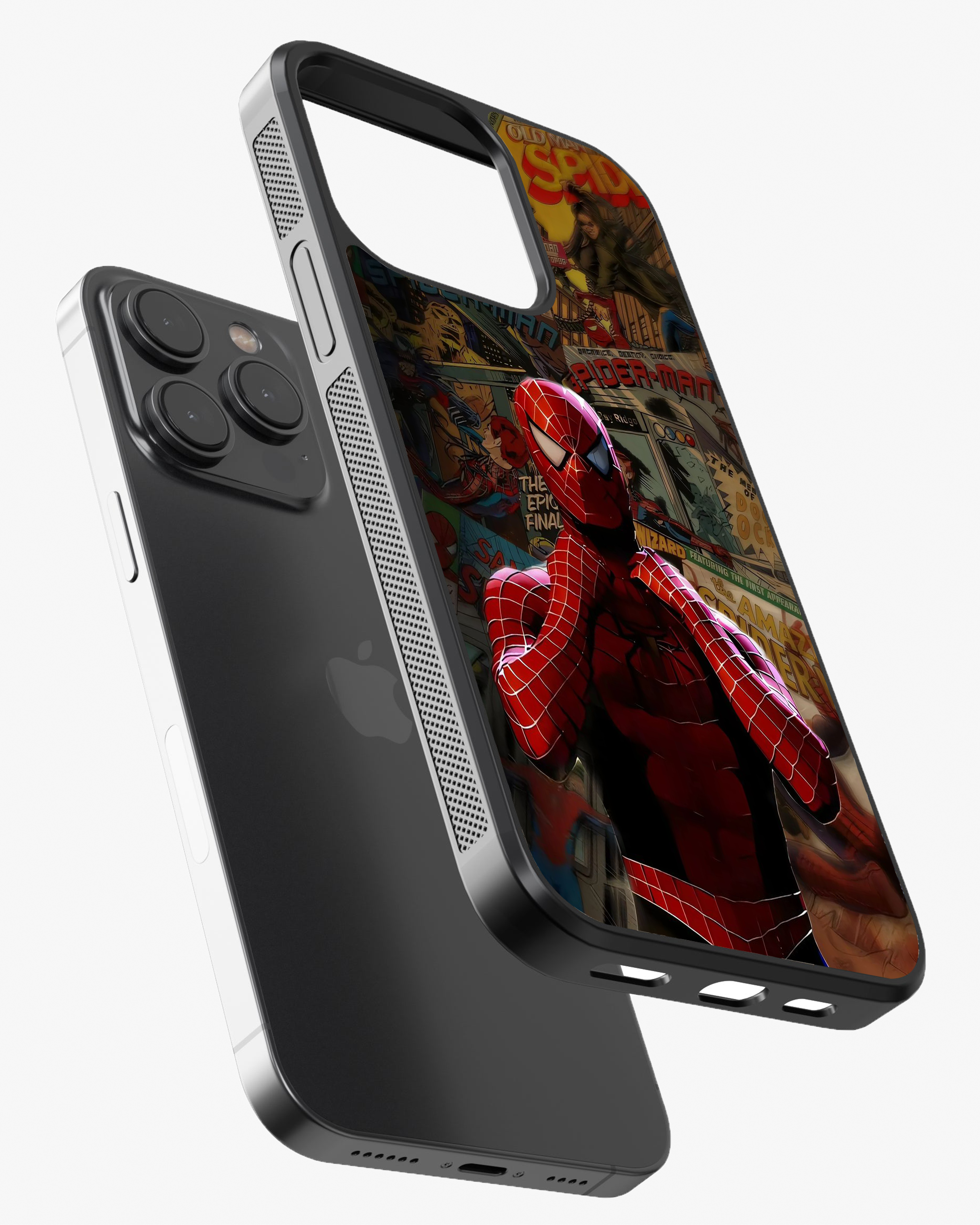 Red Web Hero Comic Phone Cover Glass Case