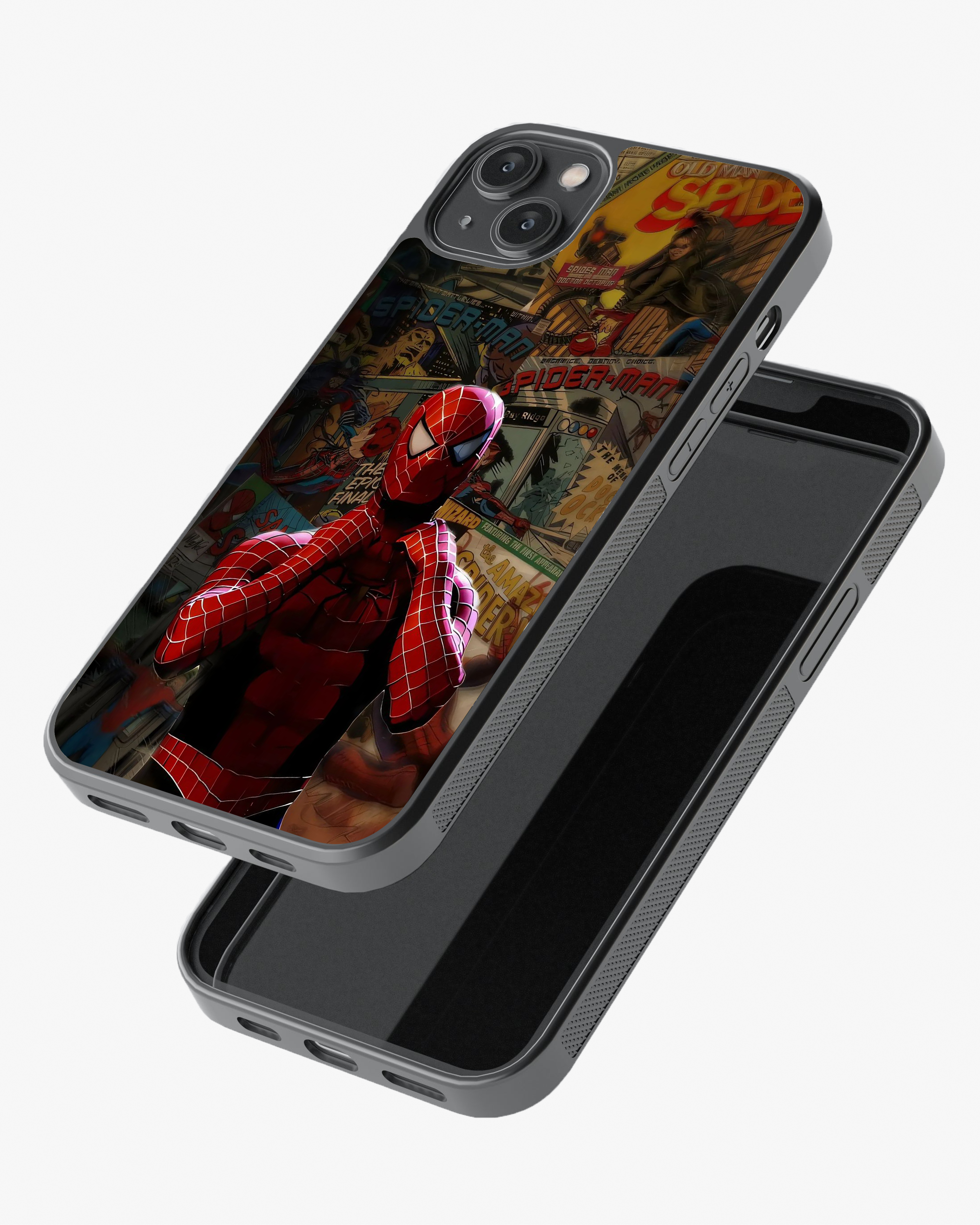 Red Web Hero Comic Phone Cover Glass Case