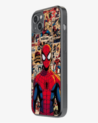 Spider-Man Vintage Comic Art  Glass Case