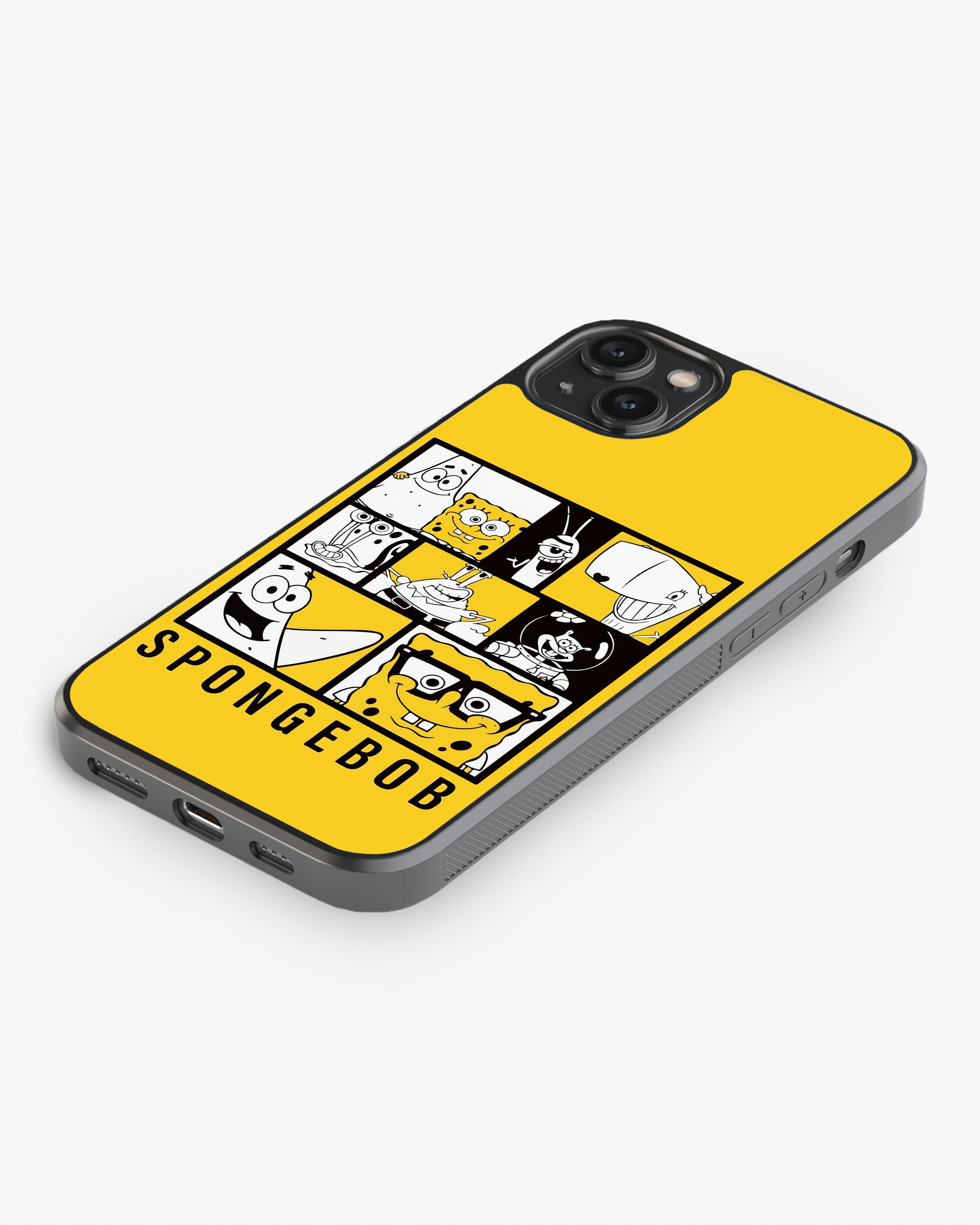 SpongeBob Character Grid Phone Cover Glass Case