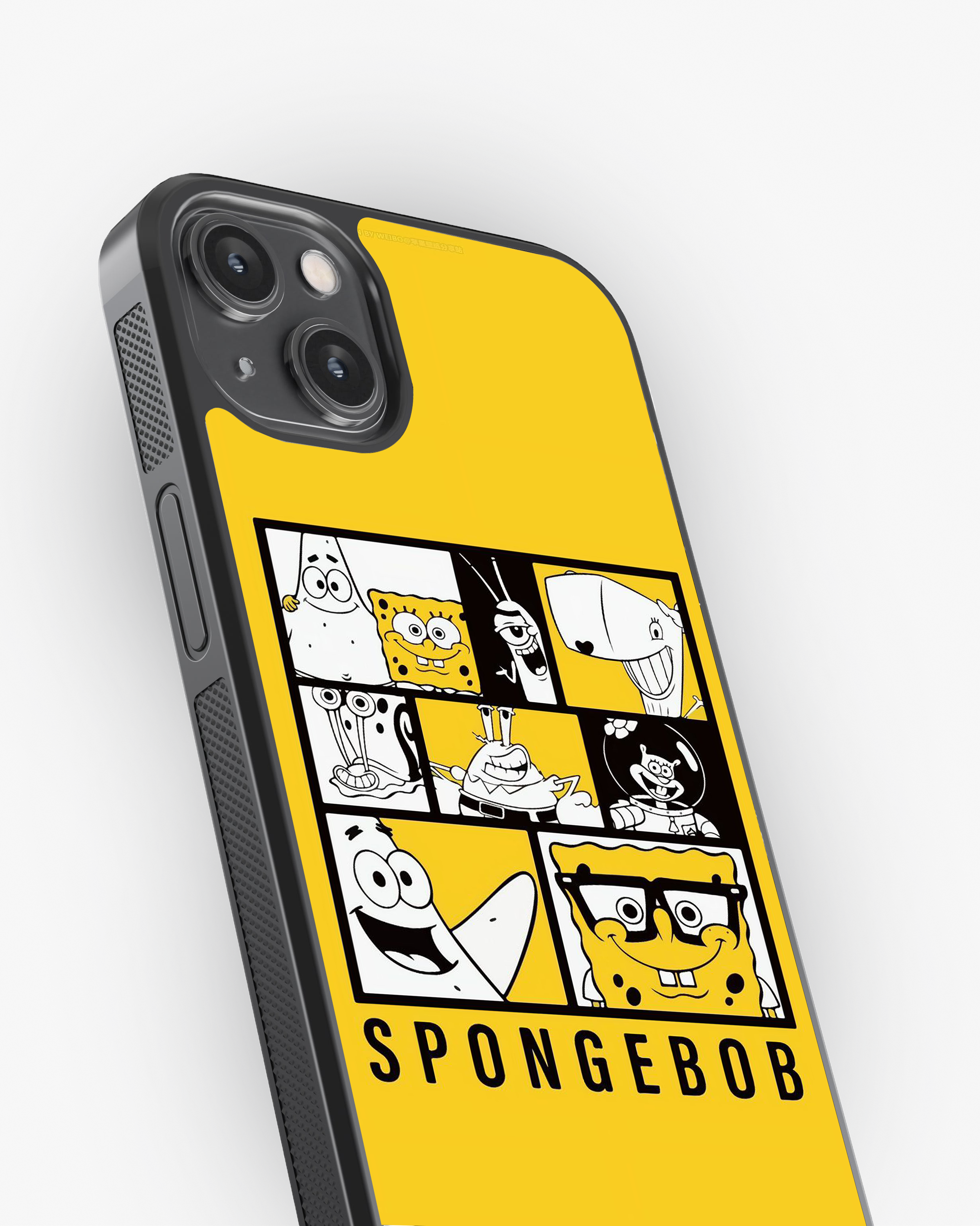 SpongeBob Character Grid Phone Cover Glass Case
