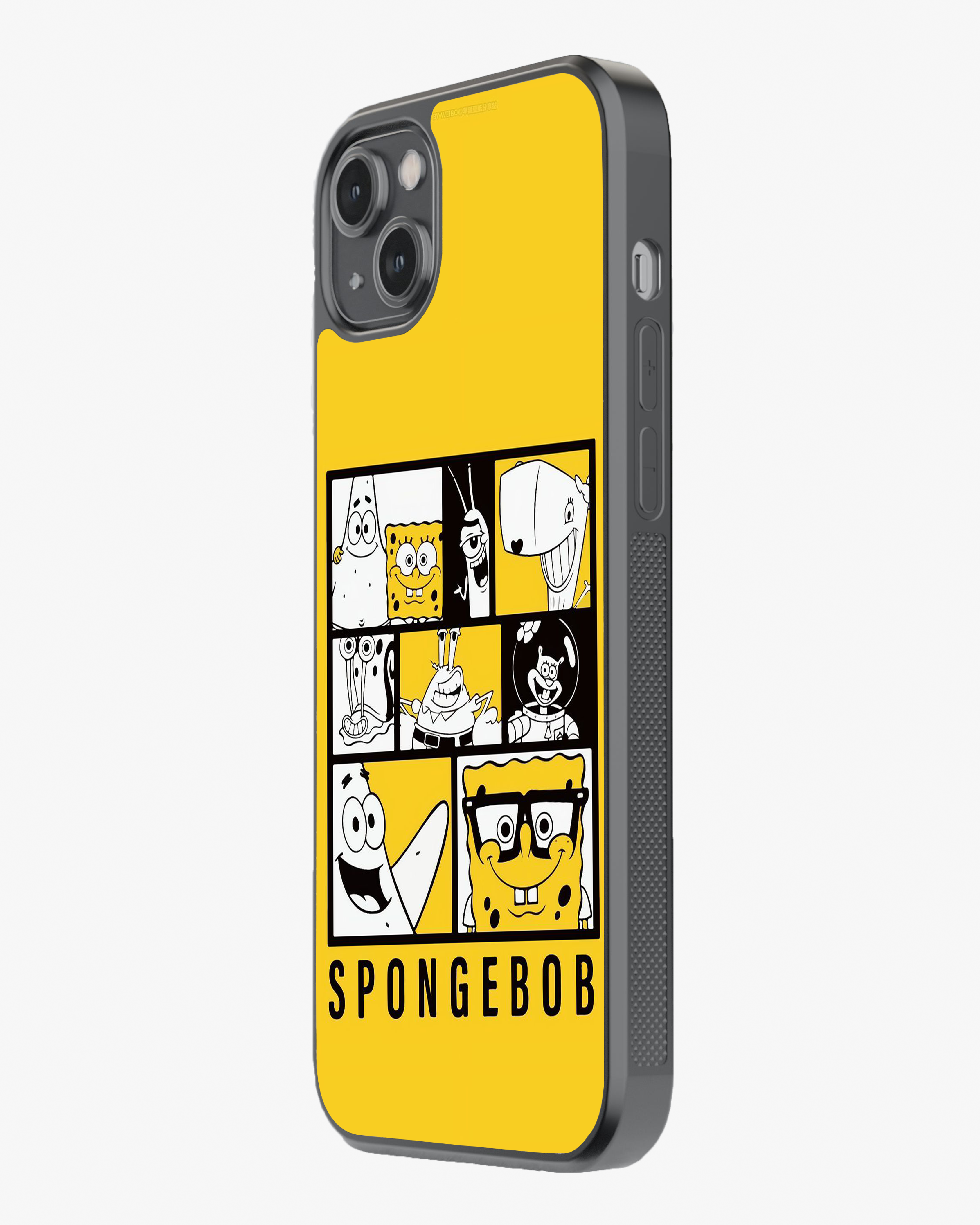 SpongeBob Character Grid Phone Cover Glass Case