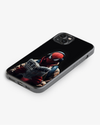 Chill Spiderman Reading Newspaper Mobile Cover Glass Case
